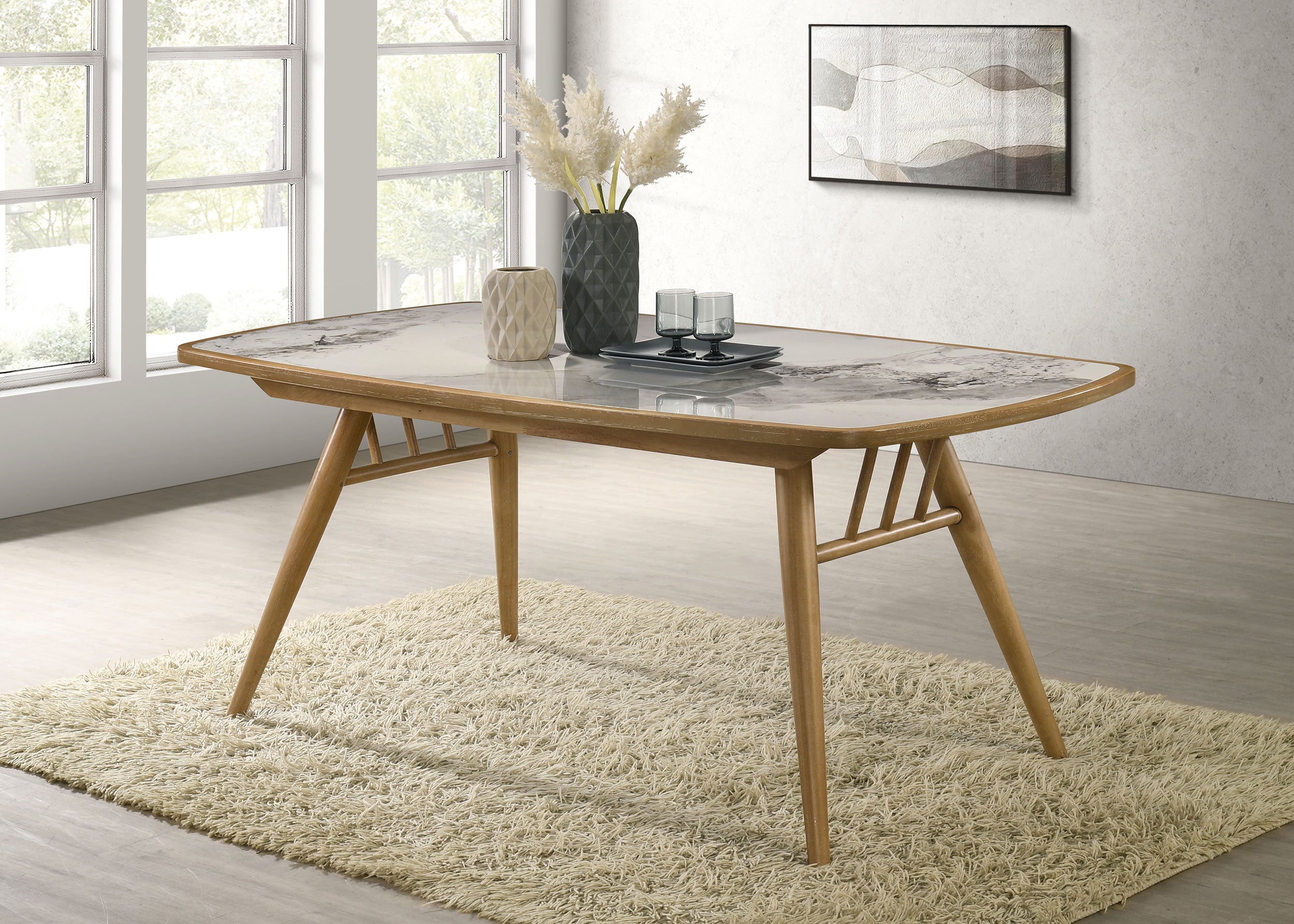 Croyden Dining Table - Romeo & Juliet Furniture (Warren,MI)