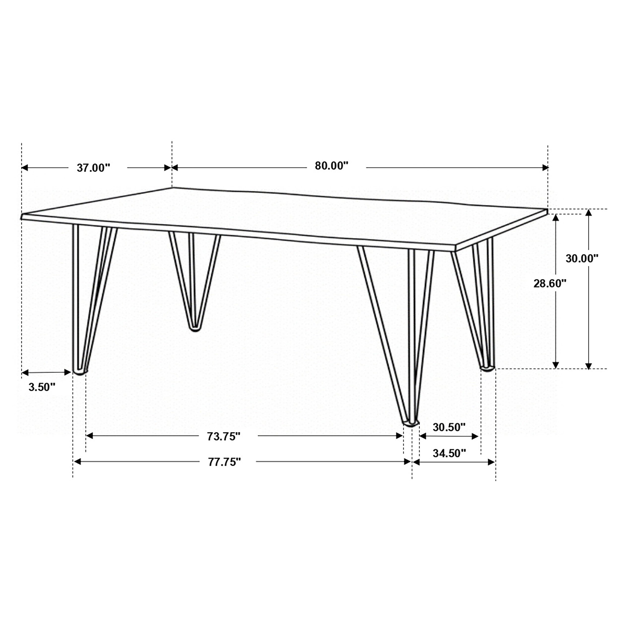 Neve Dining Table - Romeo & Juliet Furniture (Warren,MI)