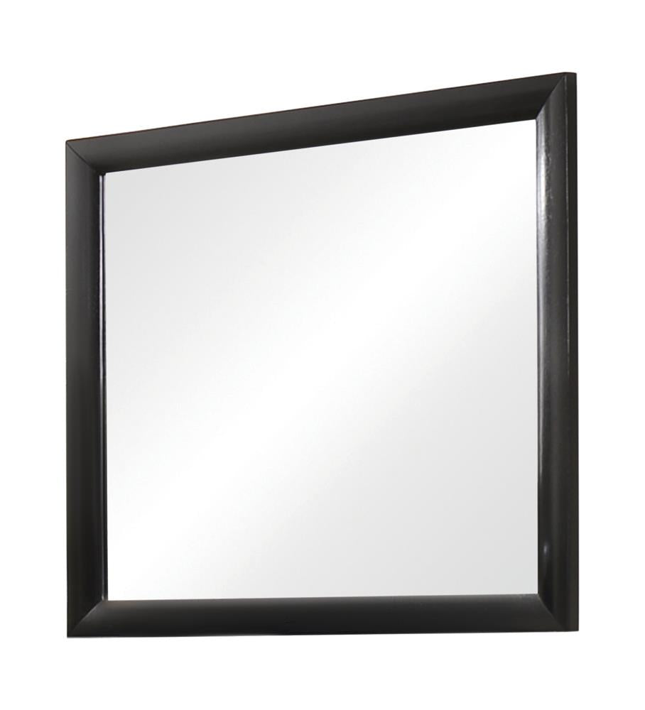 Briana Rectangle Dresser Mirror Black - Romeo & Juliet Furniture (Warren,MI)