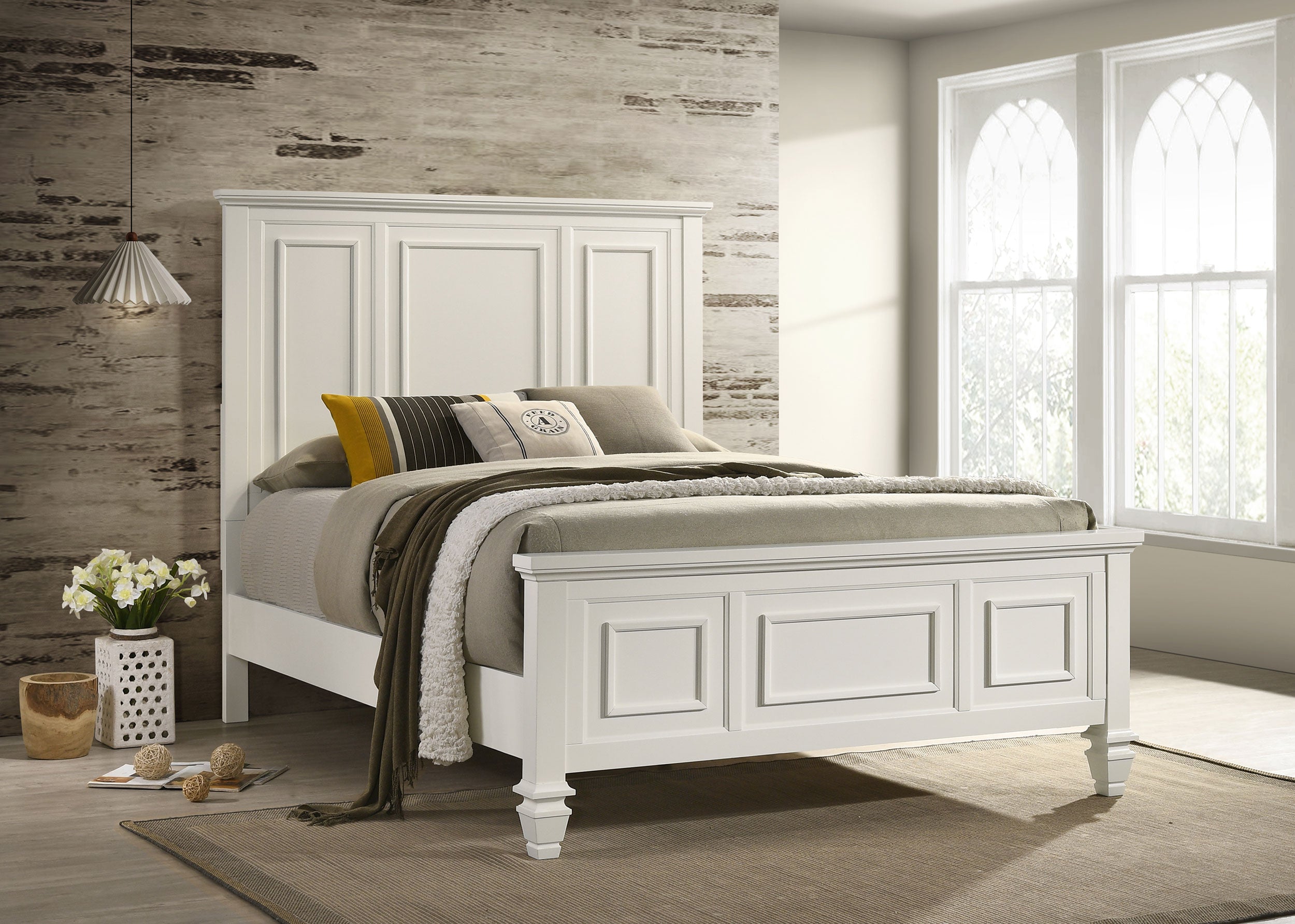 Sandy Beach Panel Bed - Romeo & Juliet Furniture (Warren,MI)