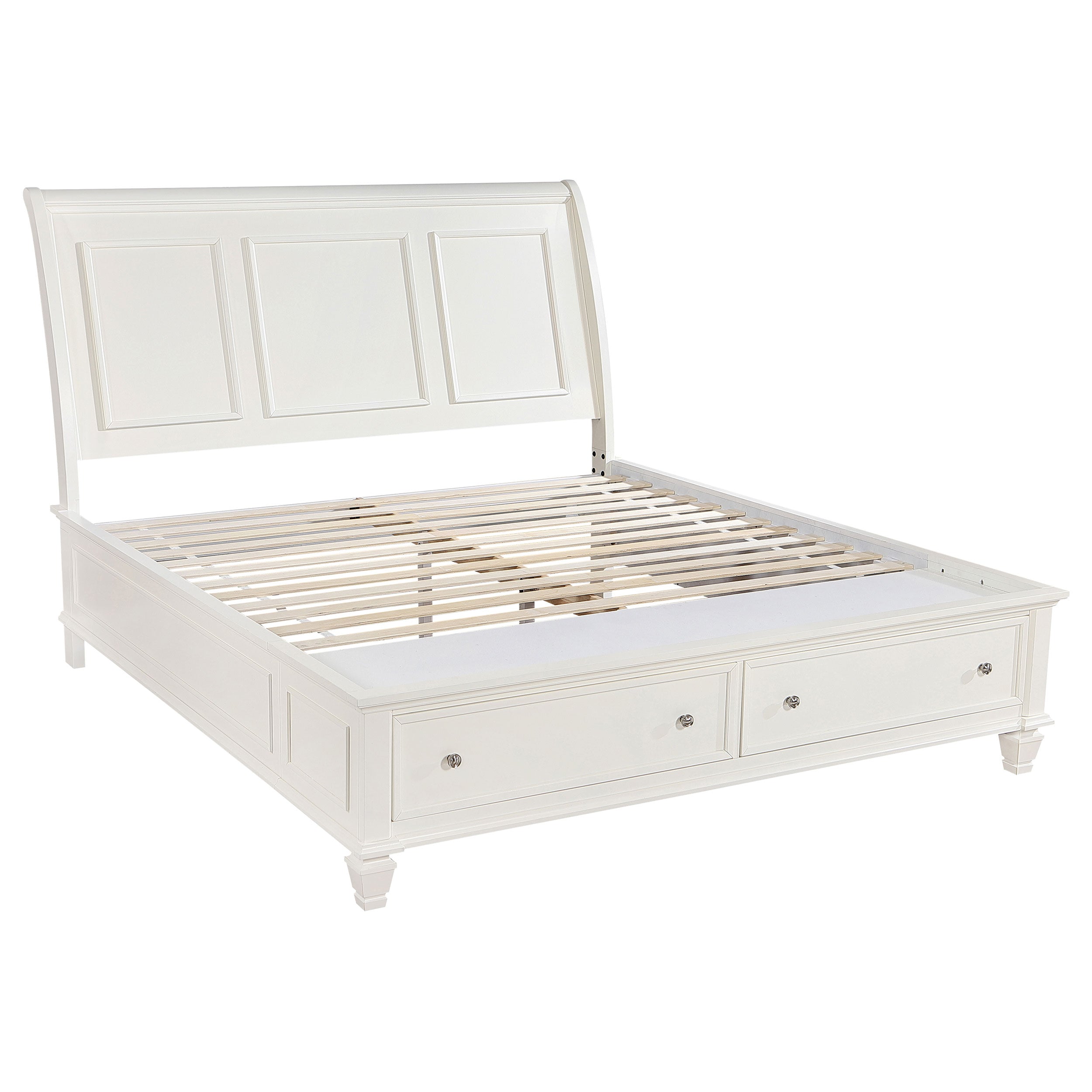 Sandy Beach Panel Platform Storage Bed - Romeo & Juliet Furniture (Warren,MI)