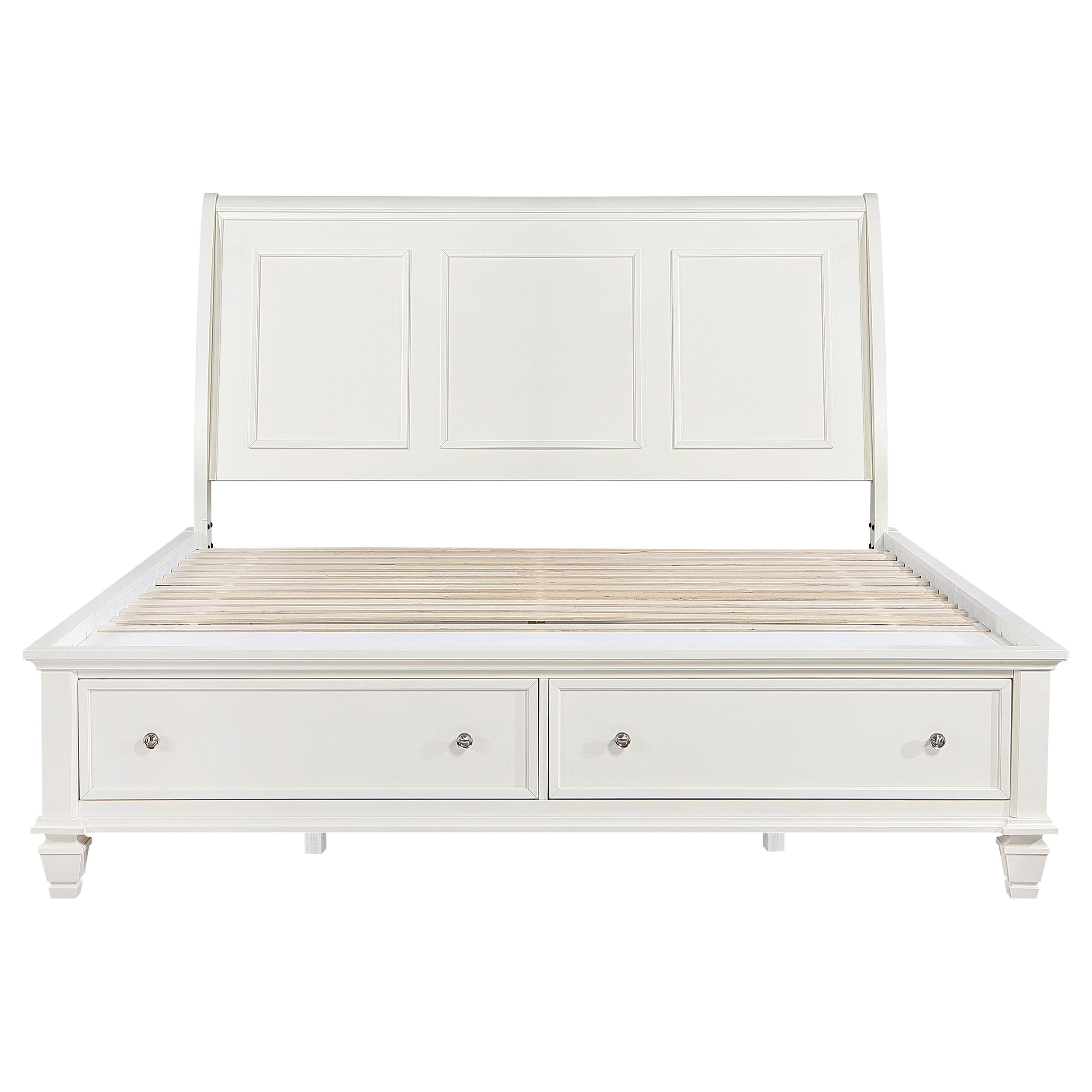 Sandy Beach Panel Platform Storage Bed - Romeo & Juliet Furniture (Warren,MI)