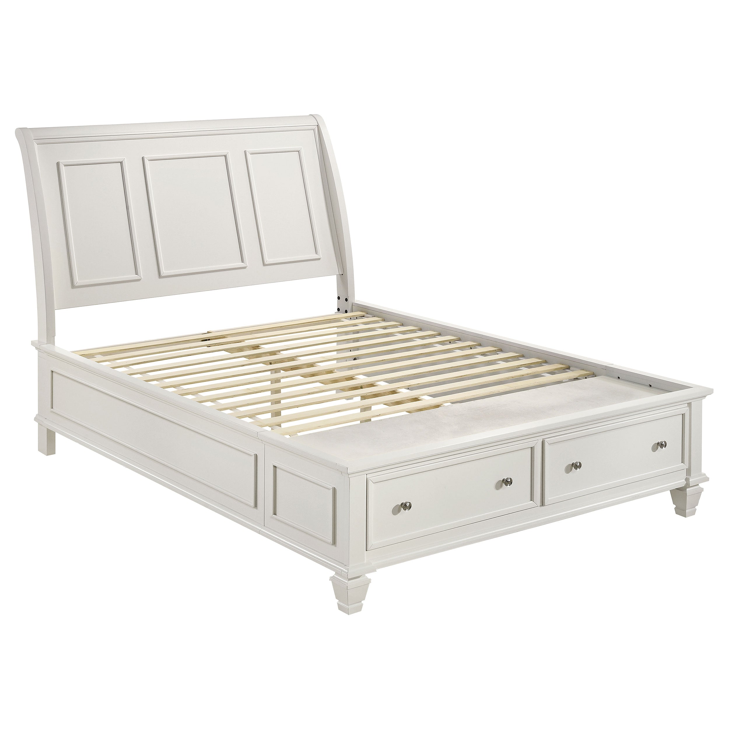 Sandy Beach Panel Platform Storage Bed - Romeo & Juliet Furniture (Warren,MI)