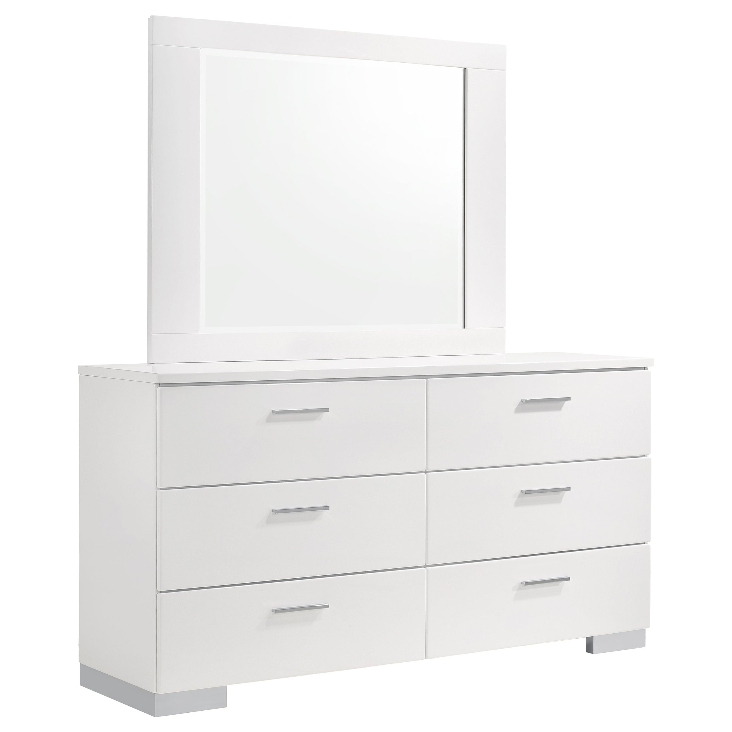 Felicity Dresser with Mirror - Romeo & Juliet Furniture (Warren,MI)