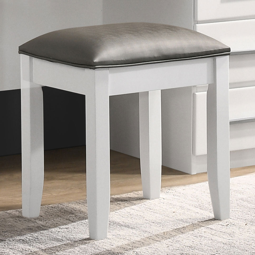 Felicity Makeup Vanity Stool - Romeo & Juliet Furniture (Warren,MI)
