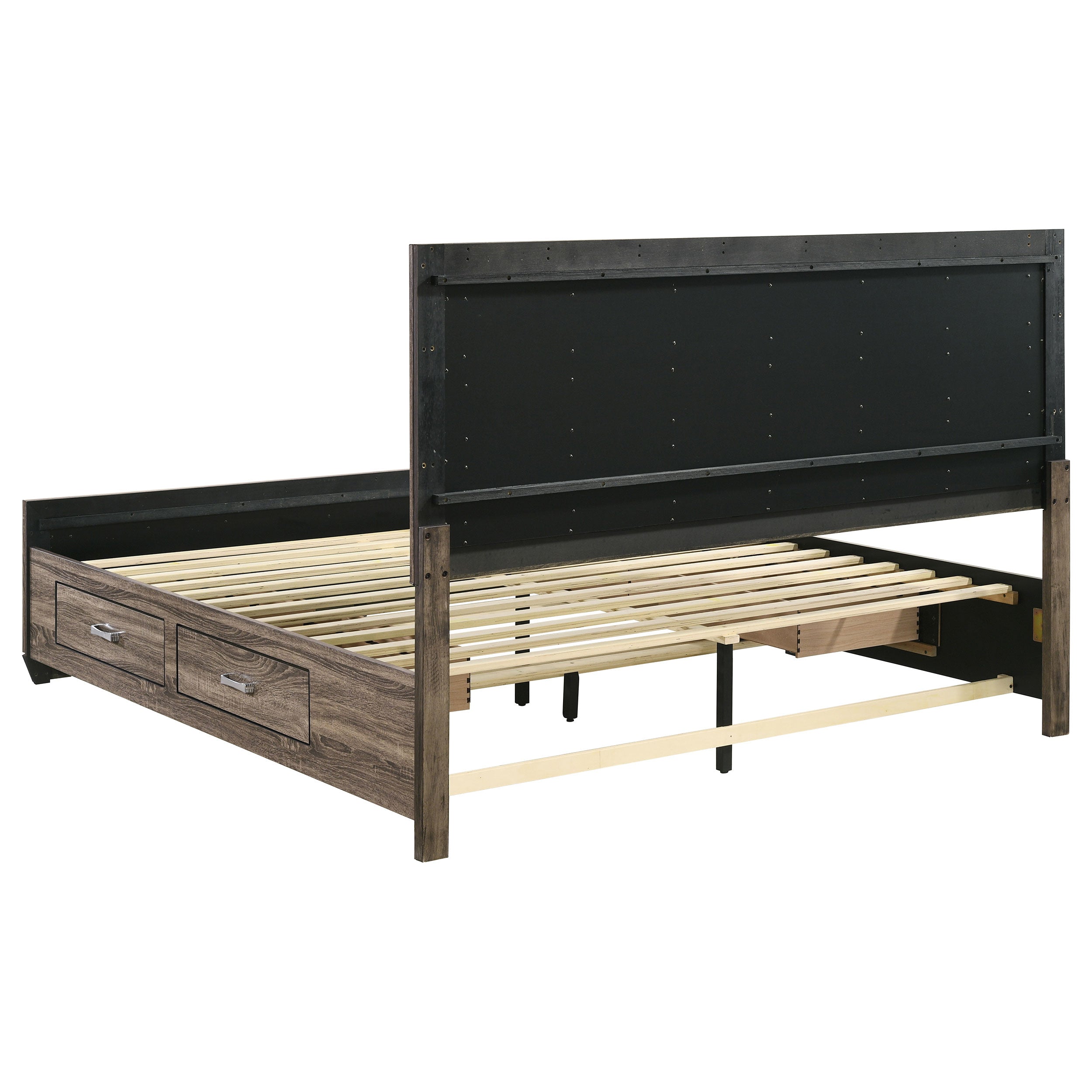Kauffman Panel Platform Storage Bed - Romeo & Juliet Furniture (Warren,MI)