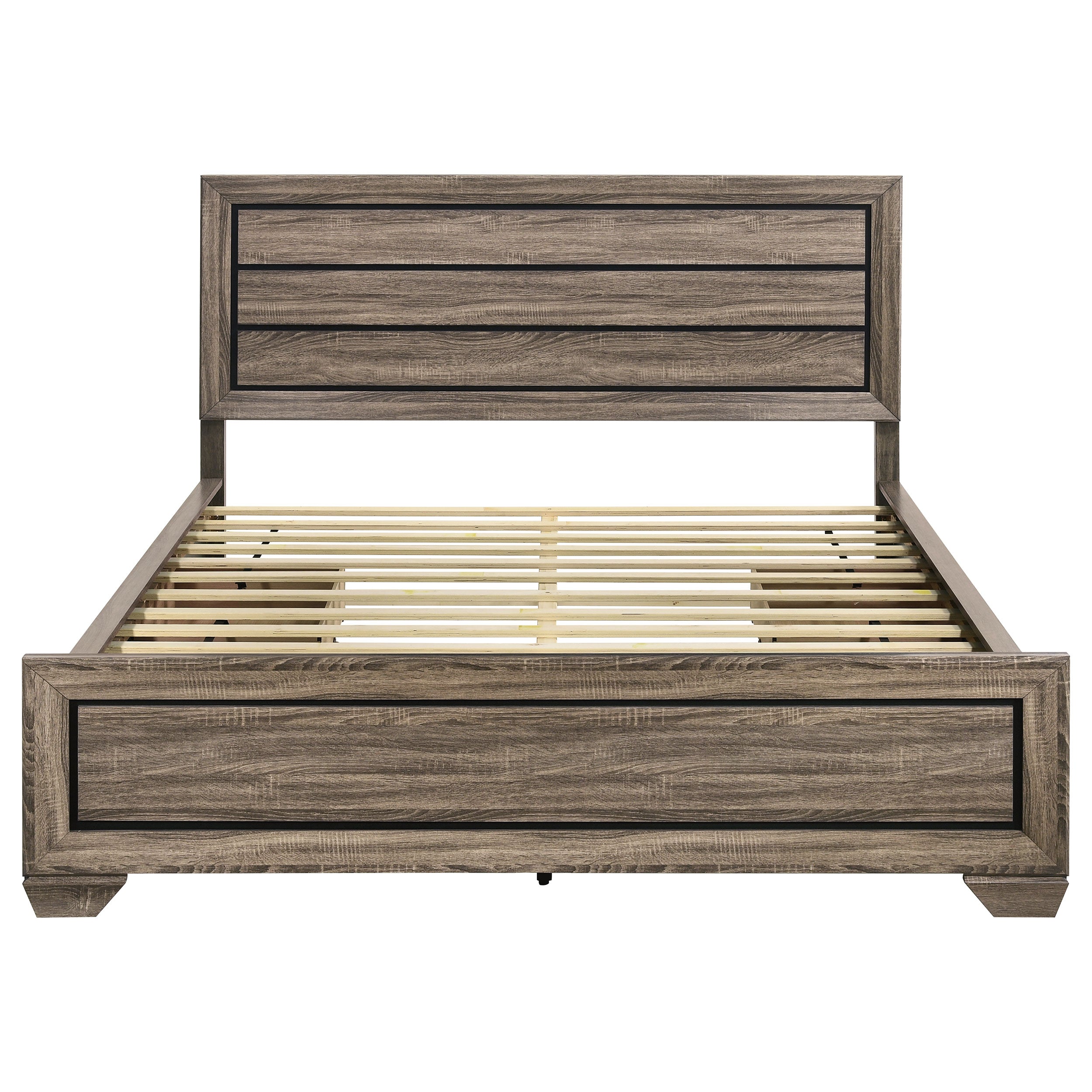 Kauffman Panel Platform Storage Bed - Romeo & Juliet Furniture (Warren,MI)