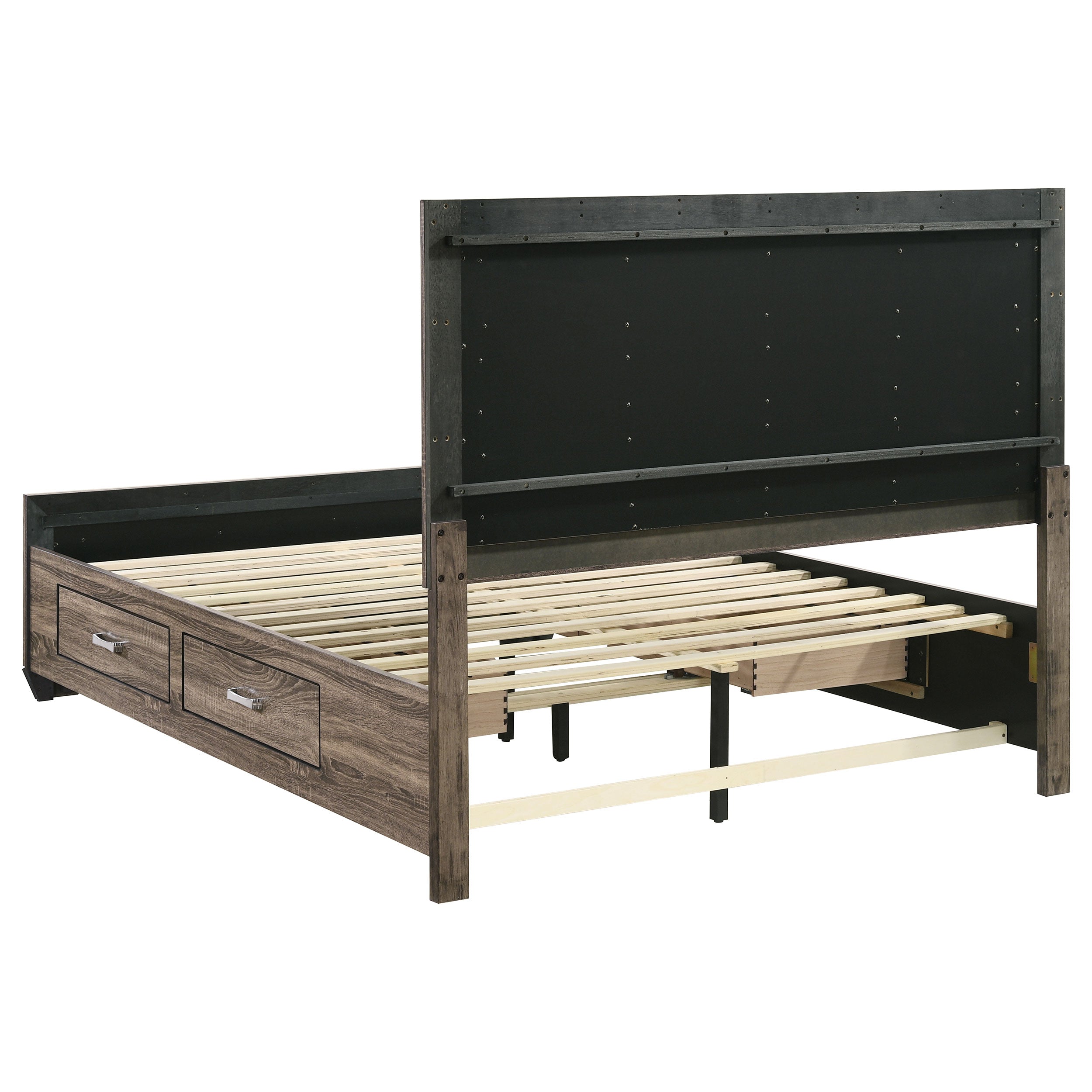 Kauffman Panel Platform Storage Bed - Romeo & Juliet Furniture (Warren,MI)