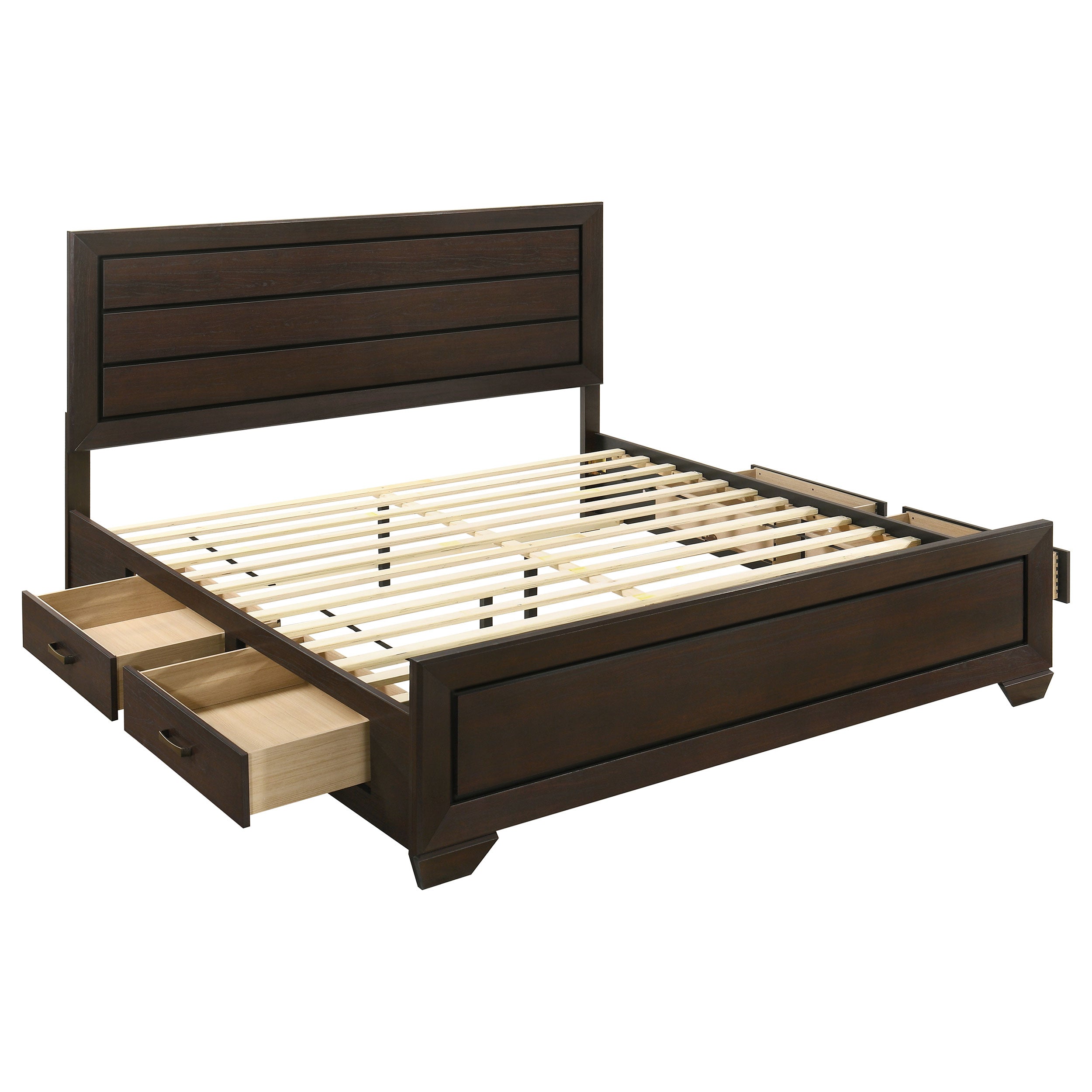 Kauffman Panel Platform Storage Bed - Romeo & Juliet Furniture (Warren,MI)