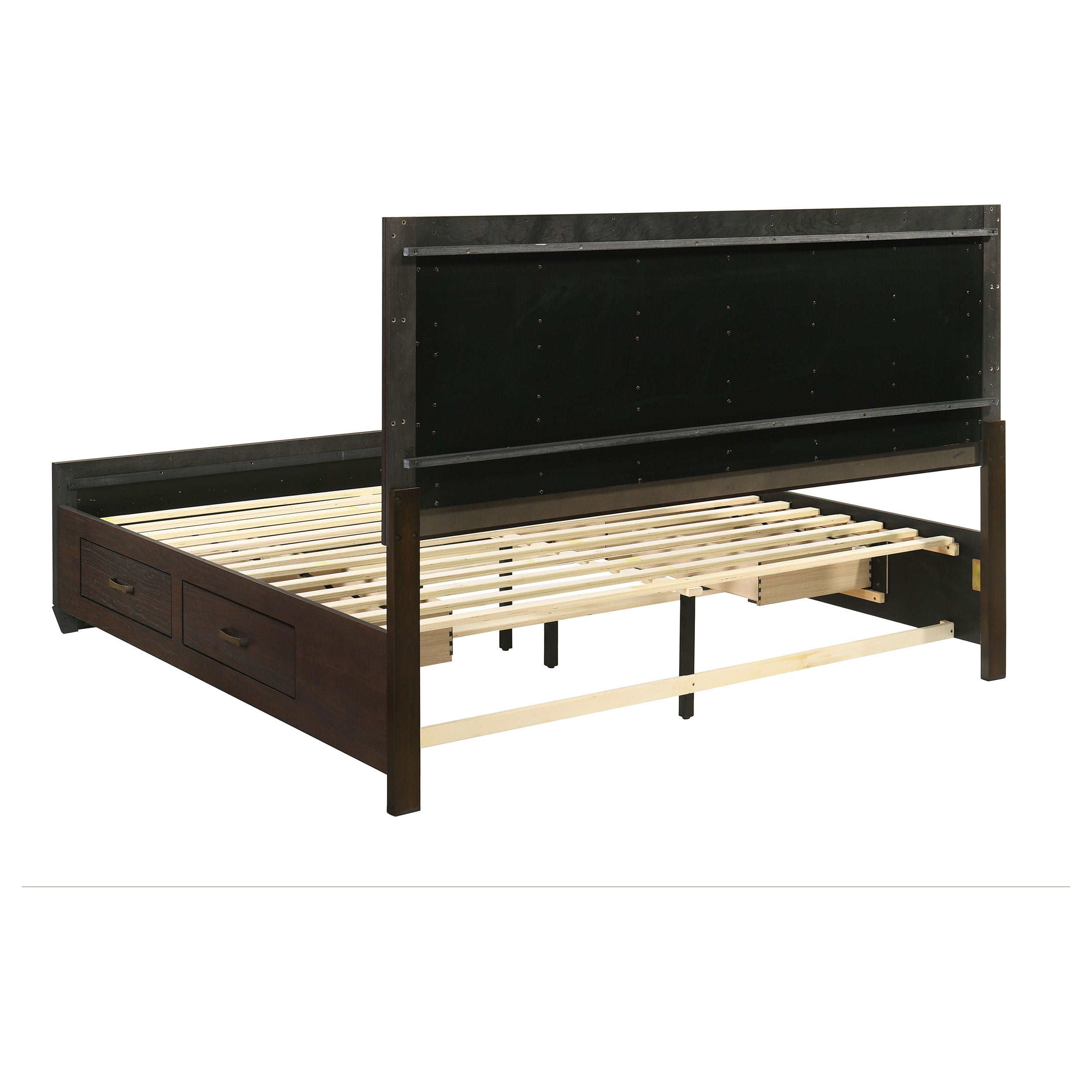 Kauffman Panel Platform Storage Bed - Romeo & Juliet Furniture (Warren,MI)