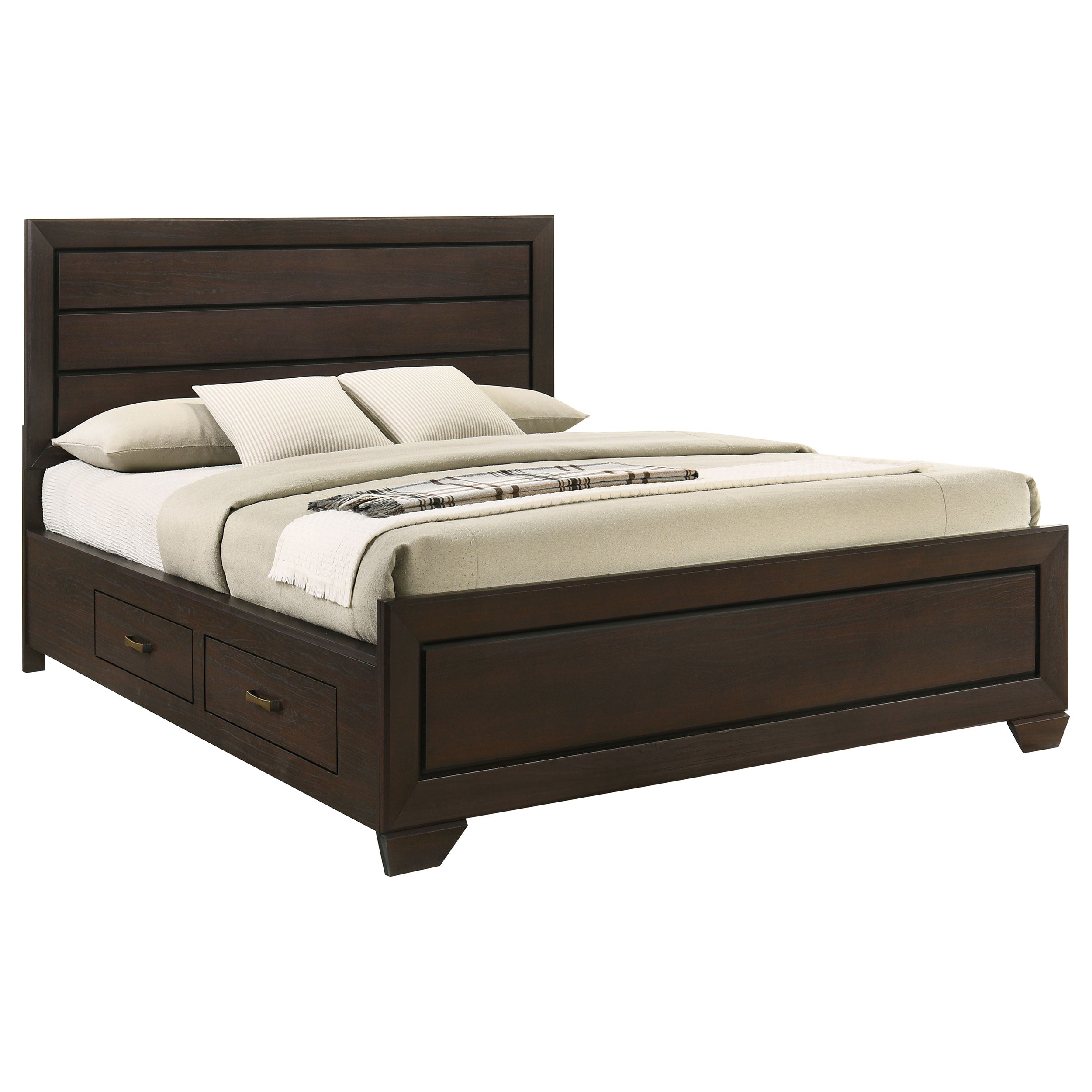 Kauffman Panel Platform Storage Bed - Romeo & Juliet Furniture (Warren,MI)