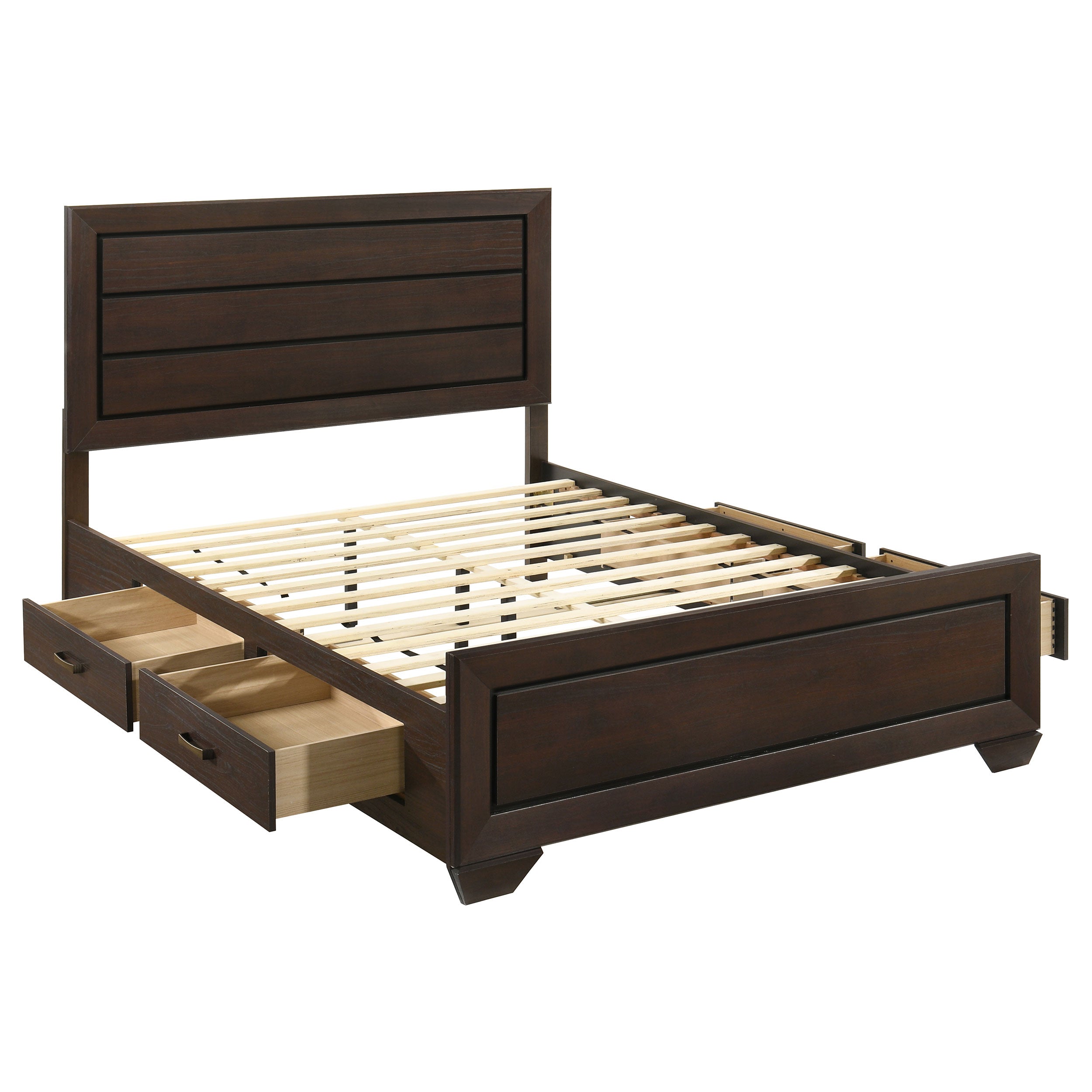 Kauffman Panel Platform Storage Bed - Romeo & Juliet Furniture (Warren,MI)