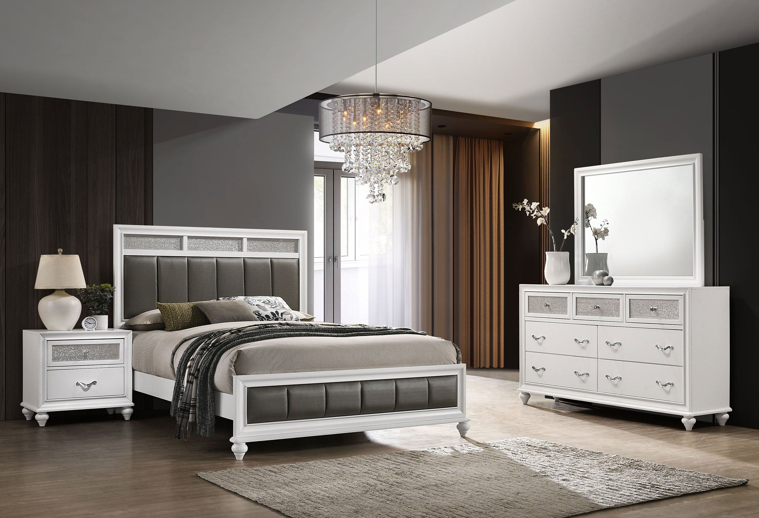 Barzini Bedroom Set - Romeo & Juliet Furniture (Warren,MI)