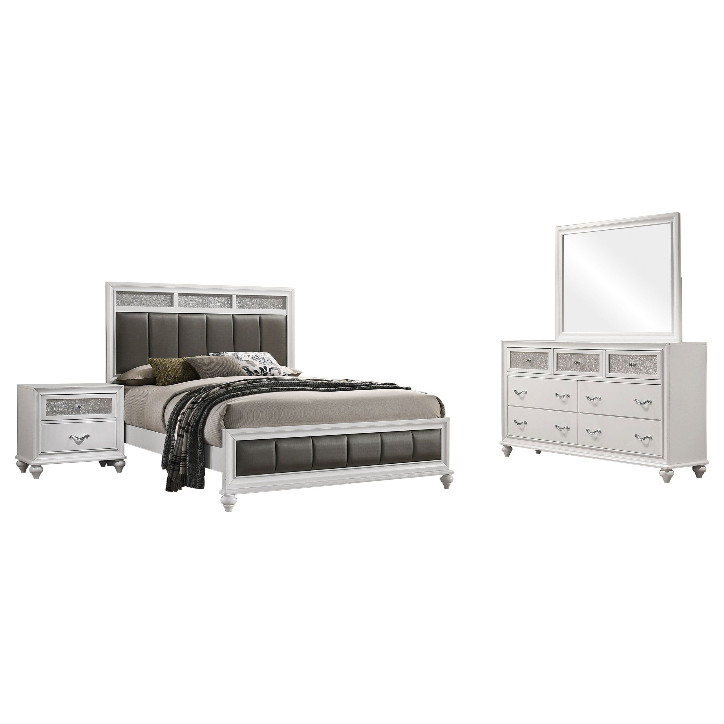Barzini Bedroom Set - Romeo & Juliet Furniture (Warren,MI)
