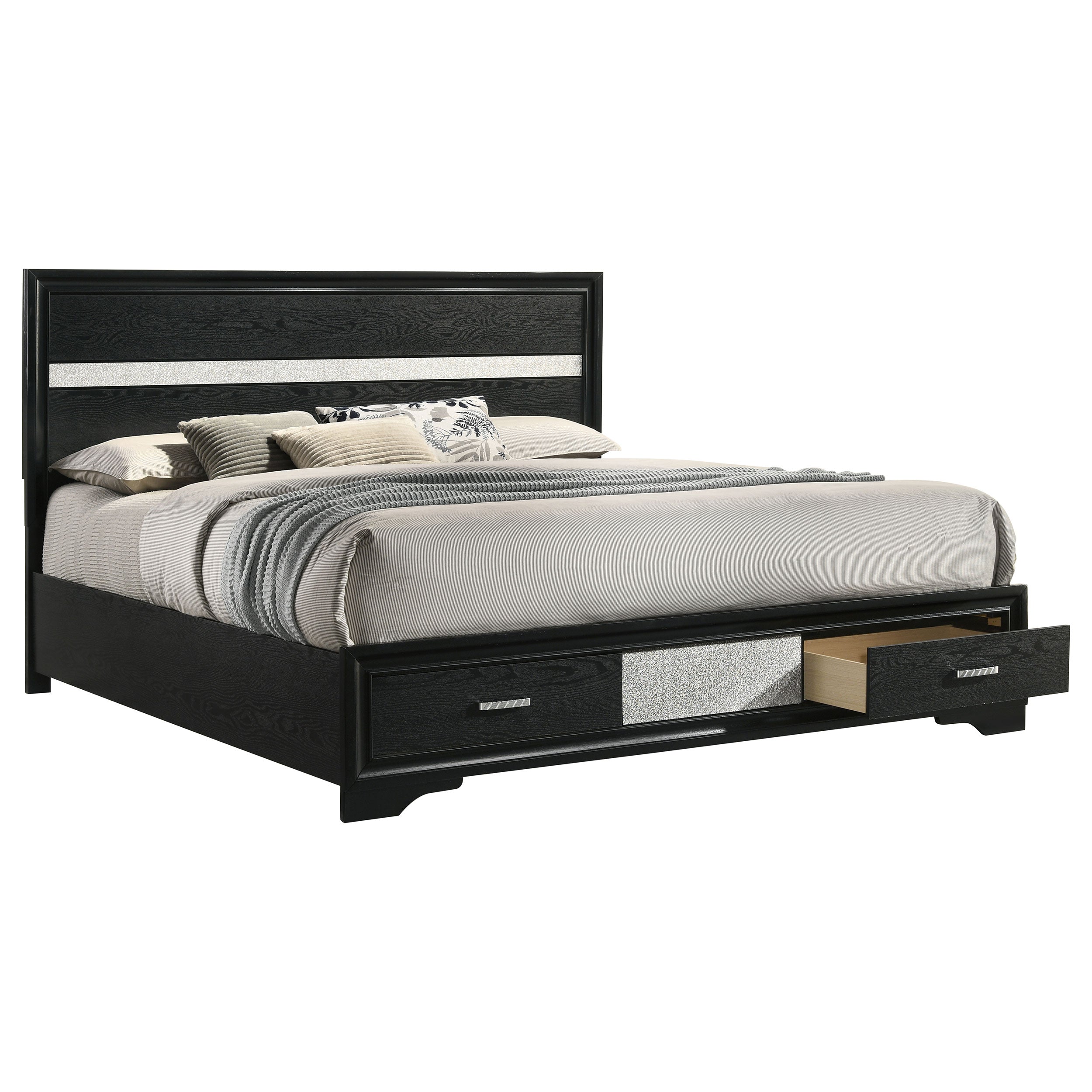 Miranda Panel Platform Storage Bed