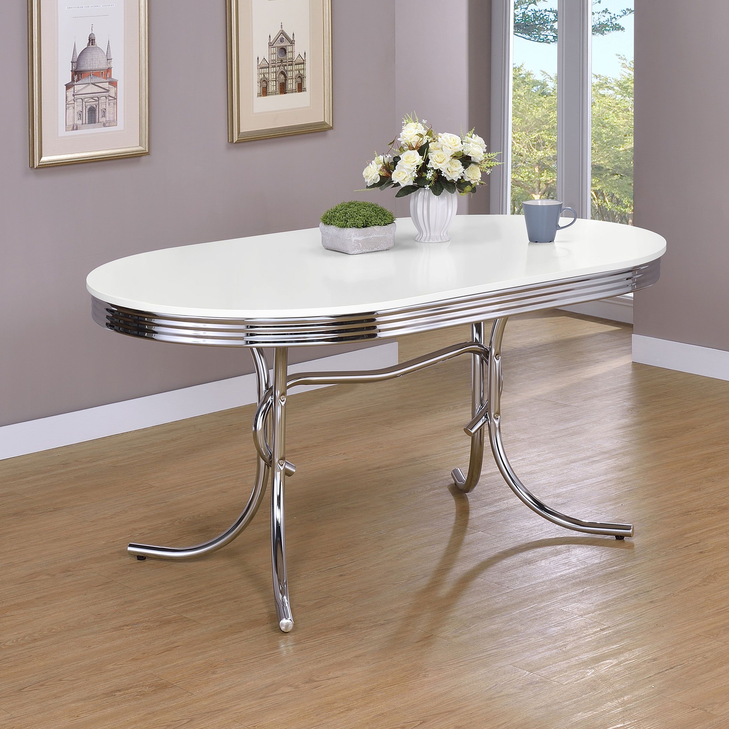 Retro Dining Table - Romeo & Juliet Furniture (Warren,MI)