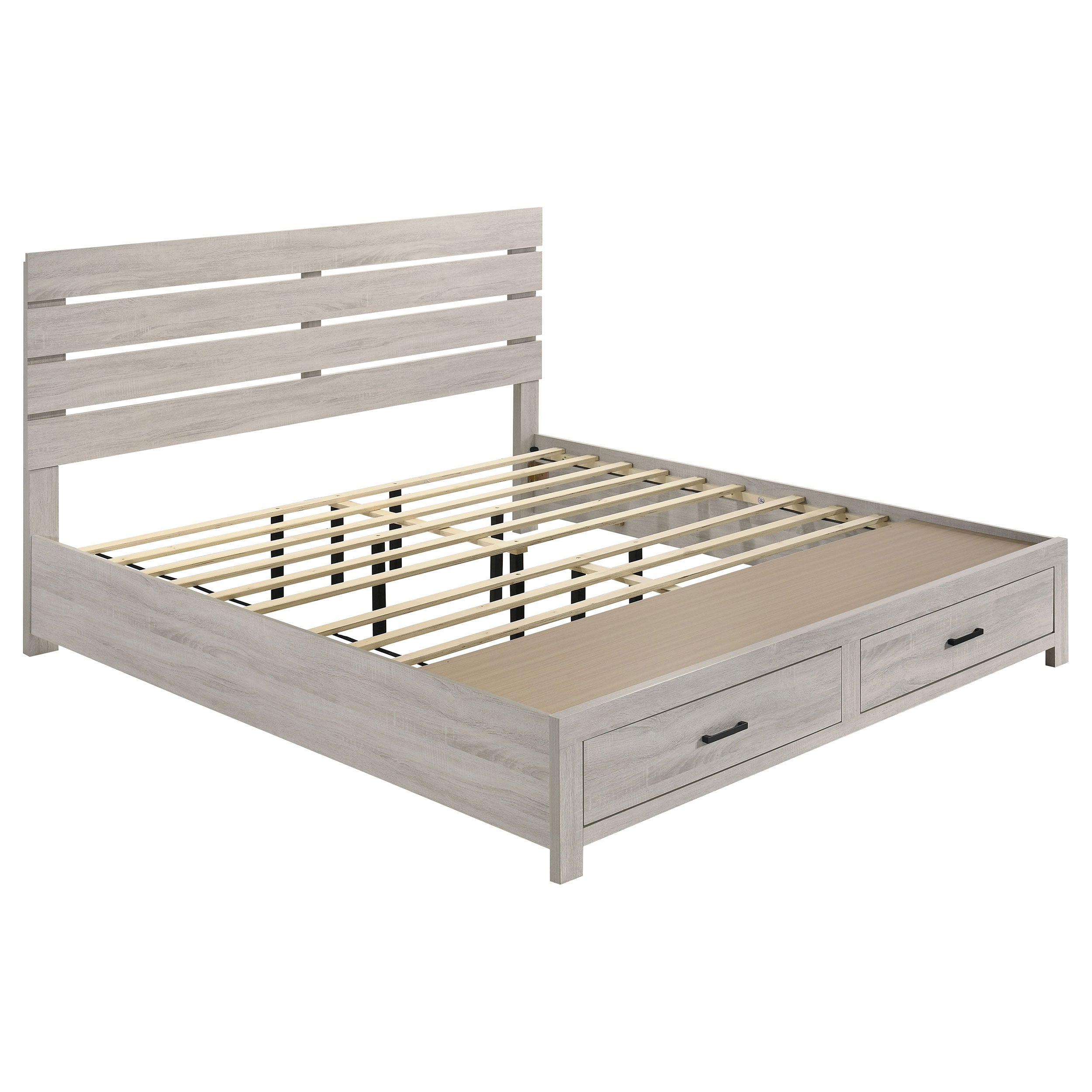 Brantford Panel Platform Storage Bed - Romeo & Juliet Furniture (Warren,MI)