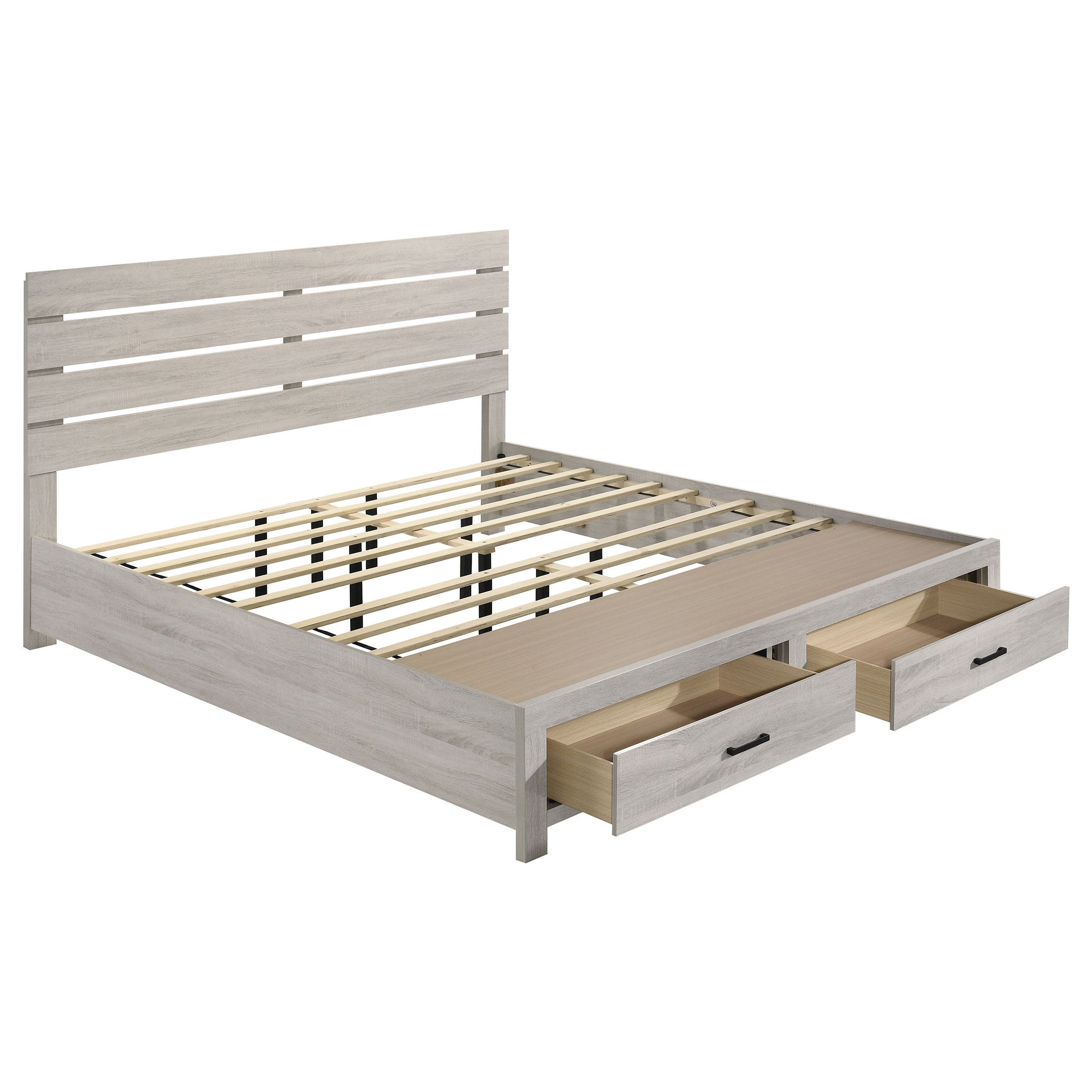 Brantford Panel Platform Storage Bed - Romeo & Juliet Furniture (Warren,MI)