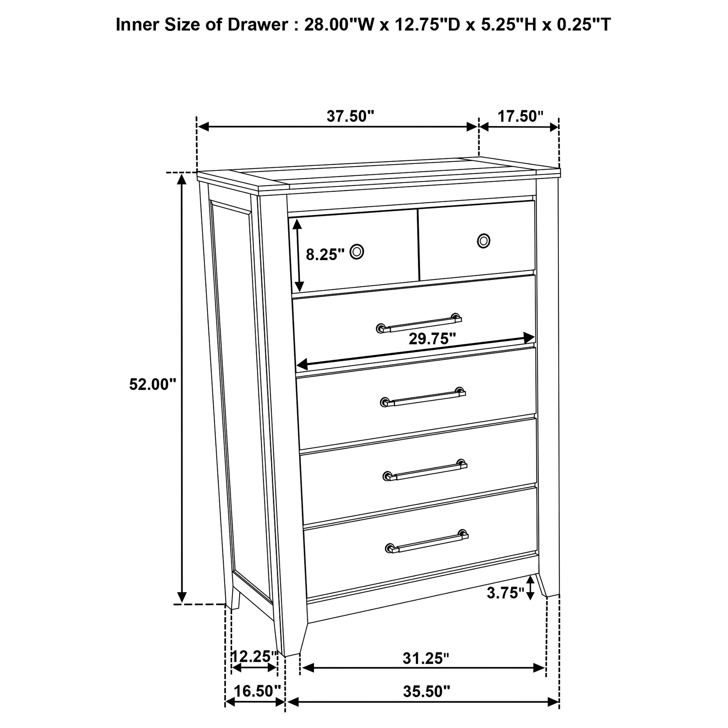 Hazlewood Chest of Drawers - Romeo & Juliet Furniture (Warren,MI)