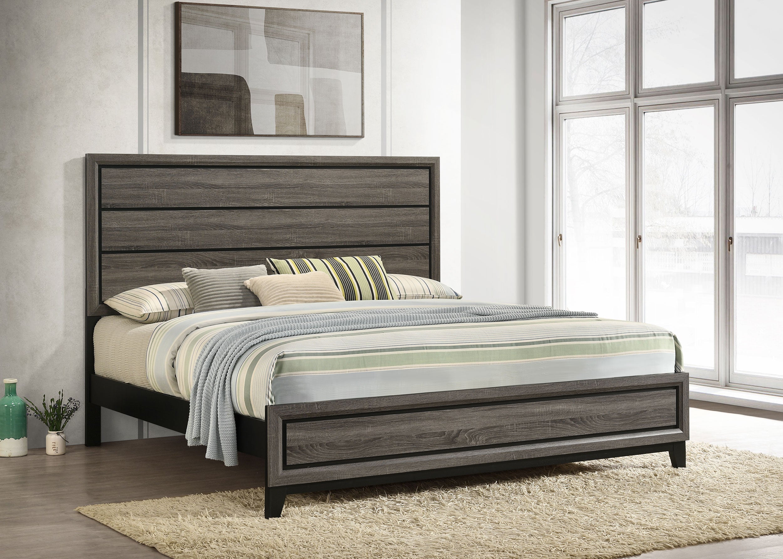 Watson Panel Bed - Romeo & Juliet Furniture (Warren,MI)