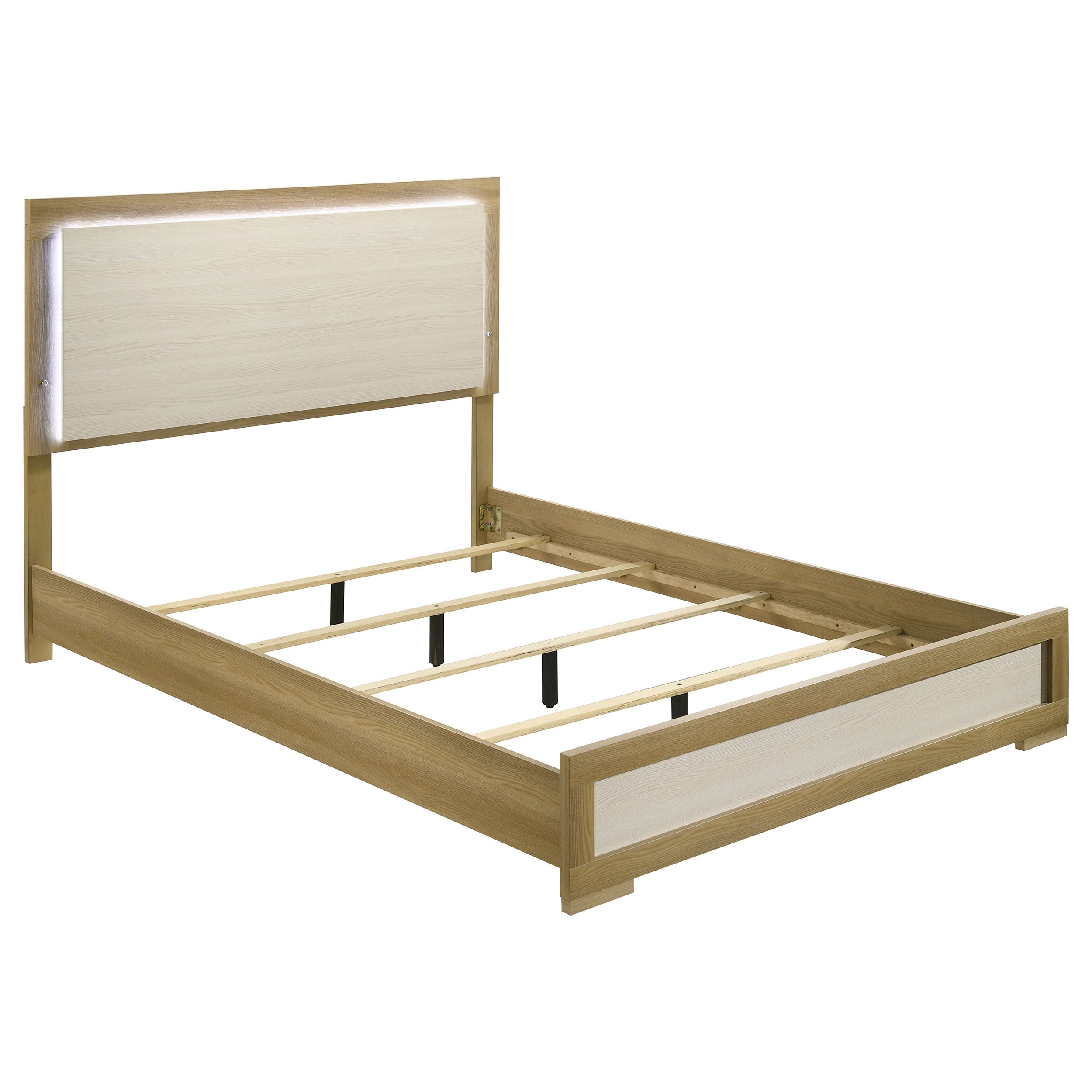 Hyland Panel Bed with LED Lighting - Romeo & Juliet Furniture (Warren,MI)