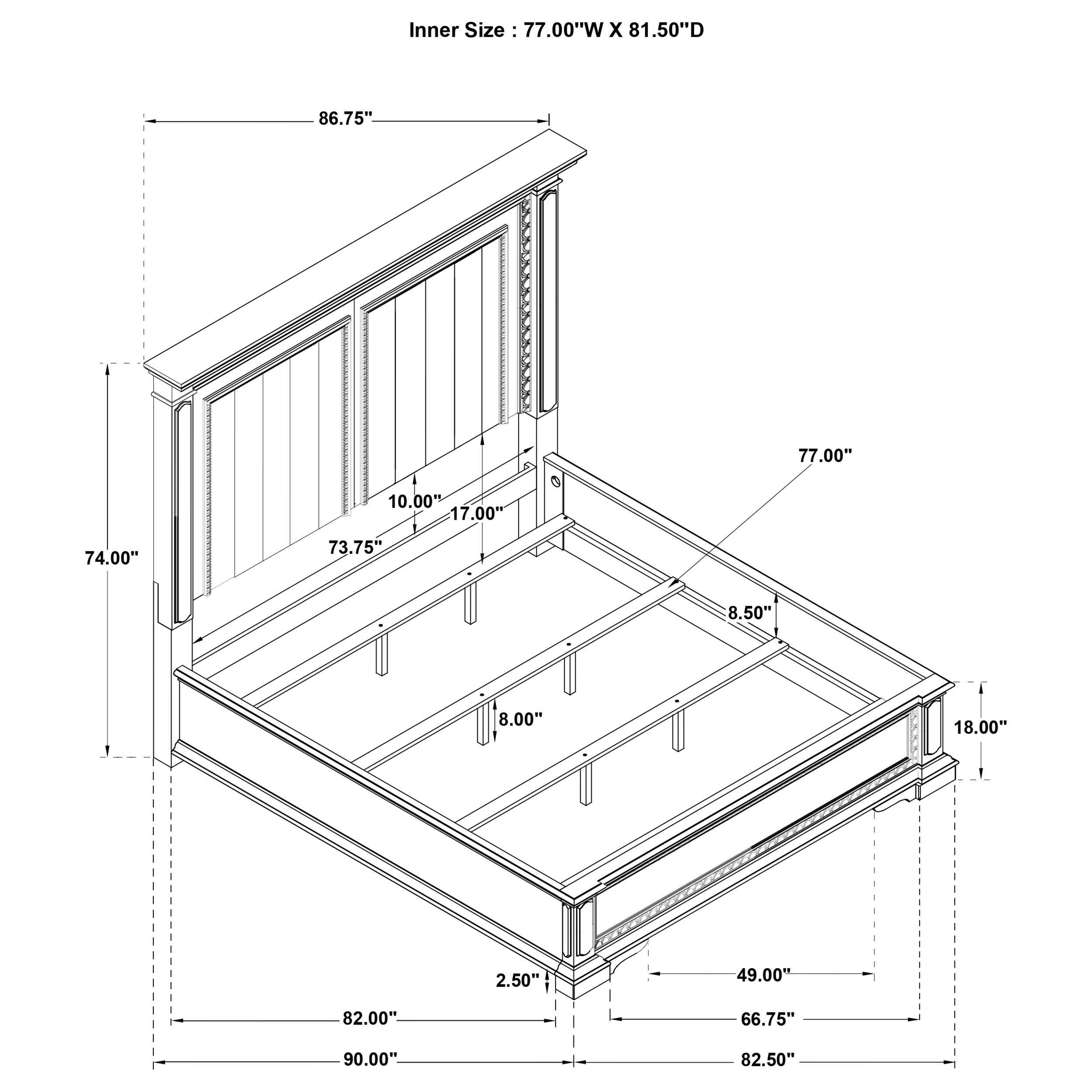 McKinney Bedroom Set - Romeo & Juliet Furniture (Warren,MI)
