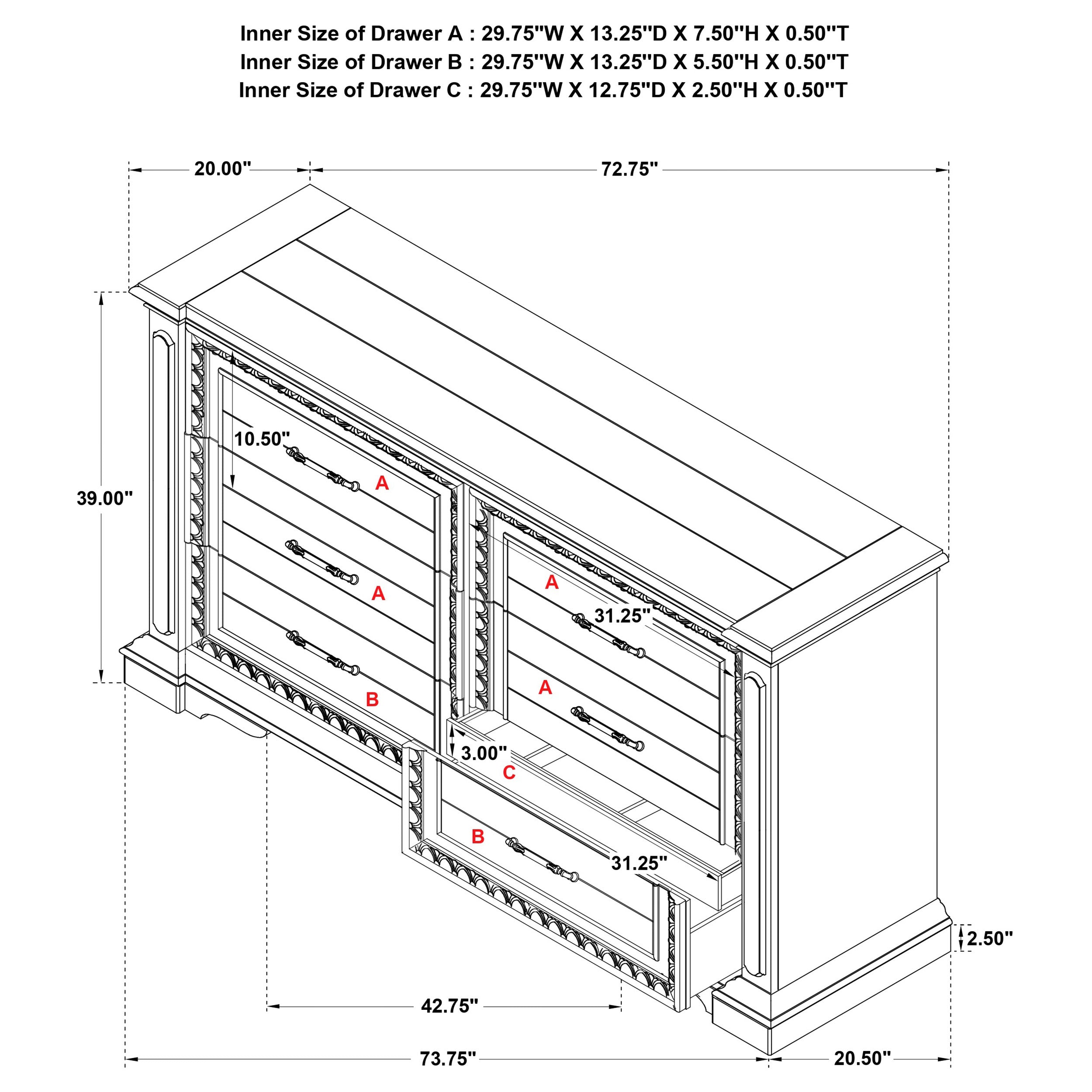McKinney Bedroom Set - Romeo & Juliet Furniture (Warren,MI)