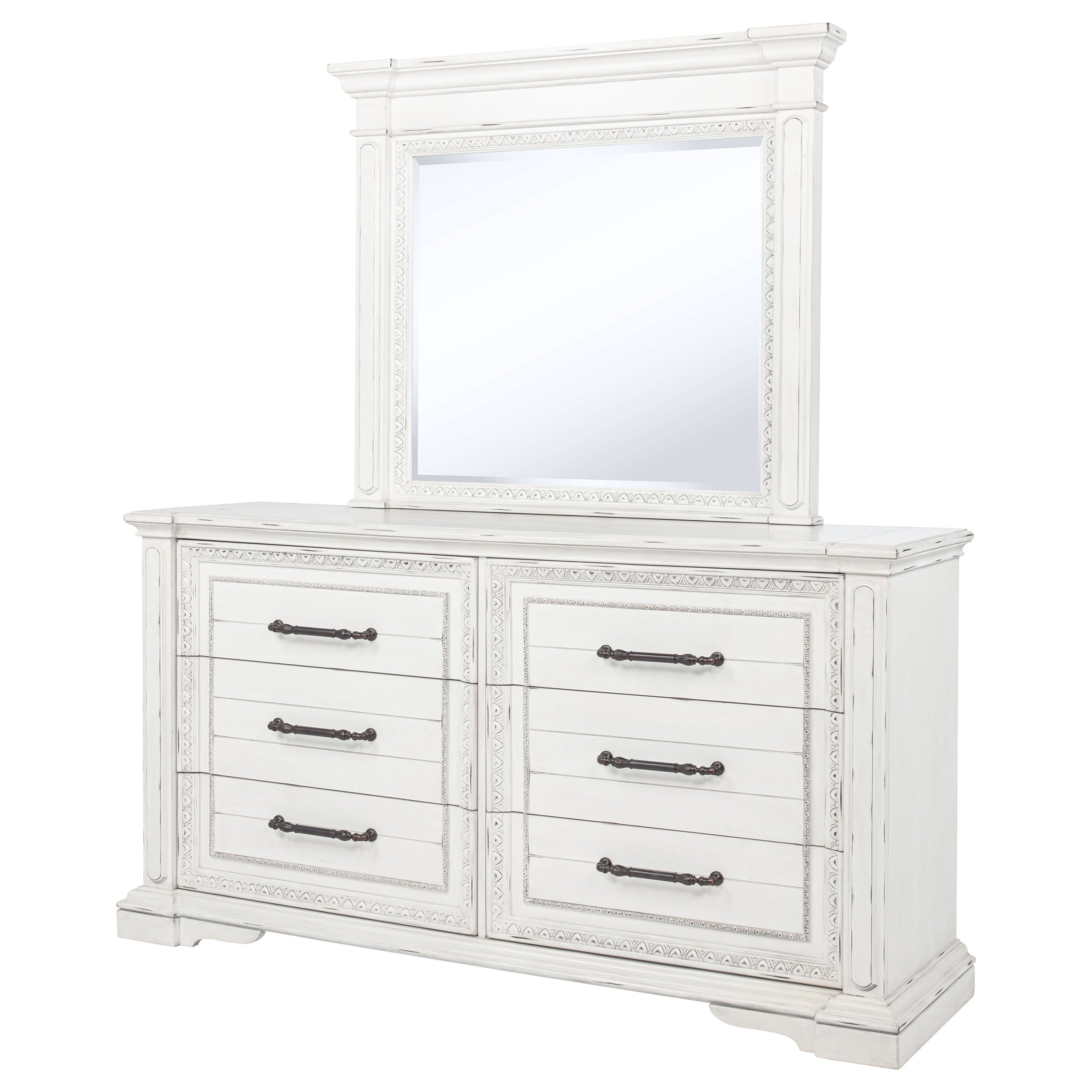 McKinney Dresser with Mirror - Romeo & Juliet Furniture (Warren,MI)