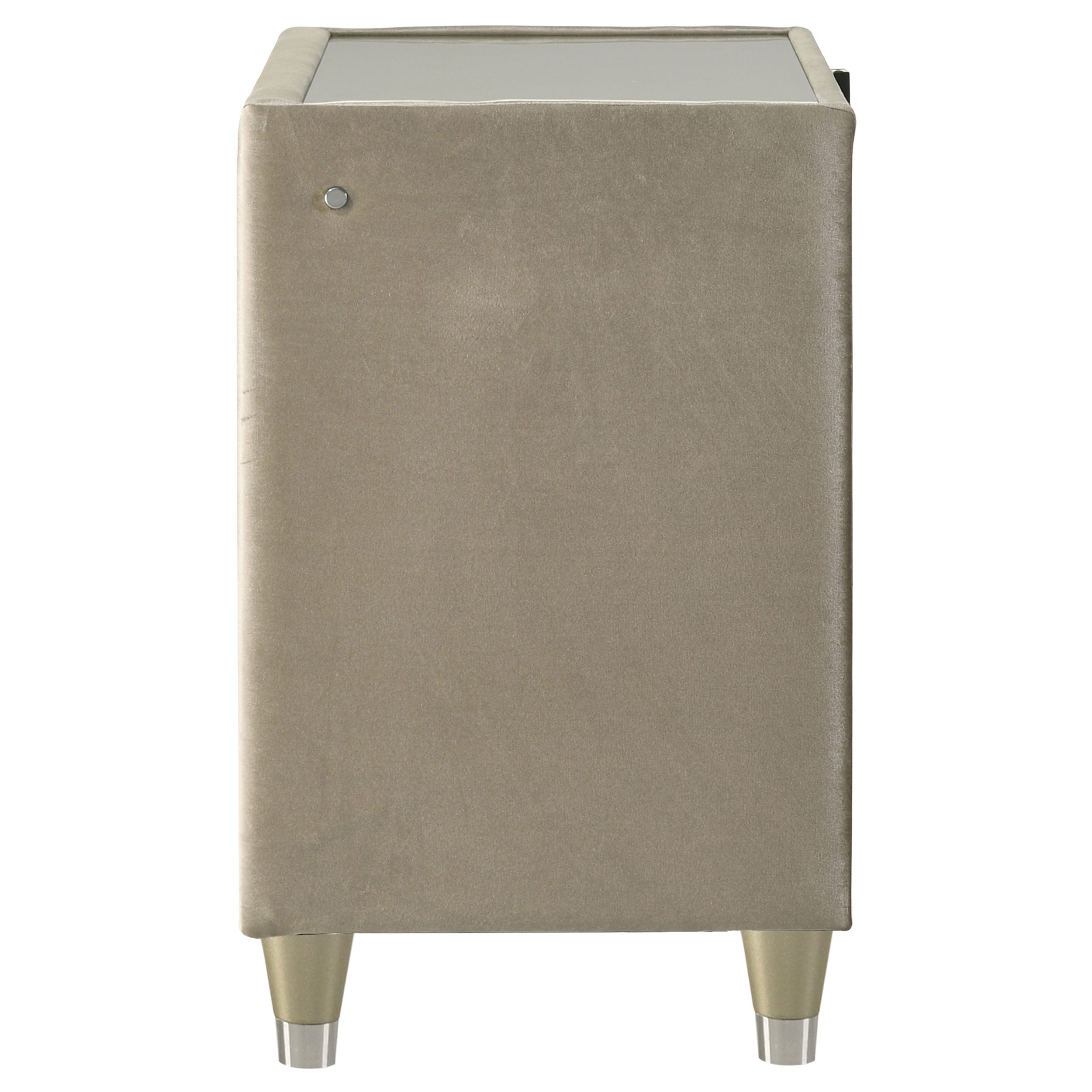 Lorient Nightstand with LED Lighting - Romeo & Juliet Furniture (Warren,MI)