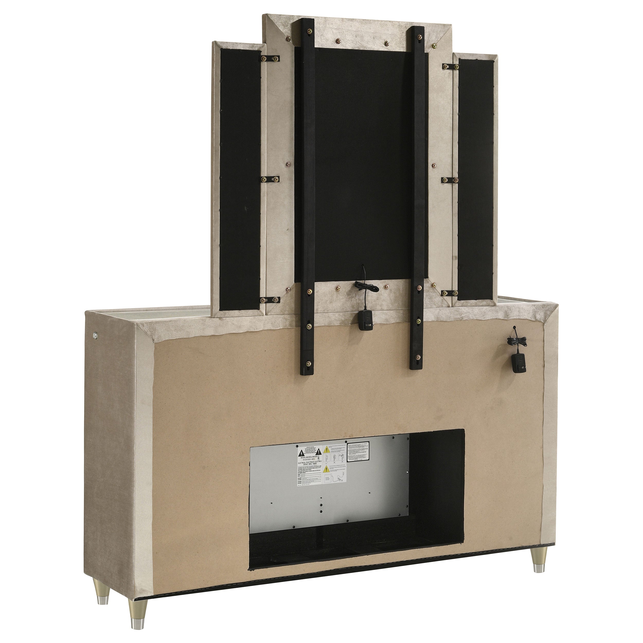 Lorient LED Dresser with LED Mirror and Flame Visualizer
