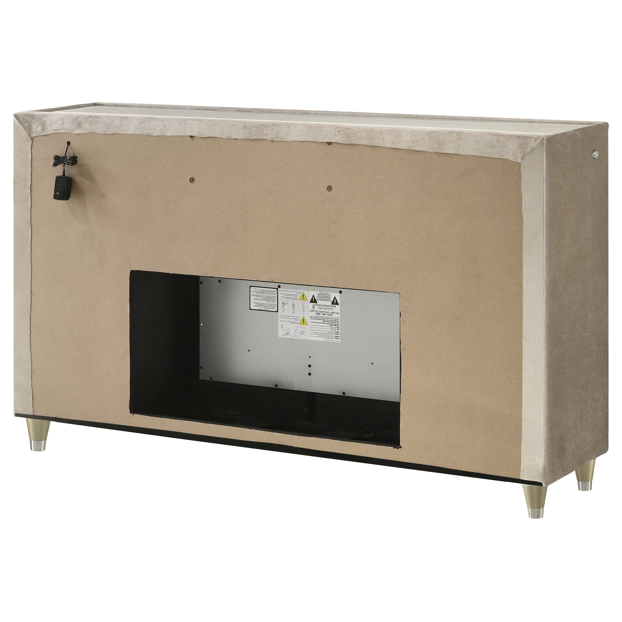 Lorient LED Dresser with Flame Visualizer - Romeo & Juliet Furniture (Warren,MI)