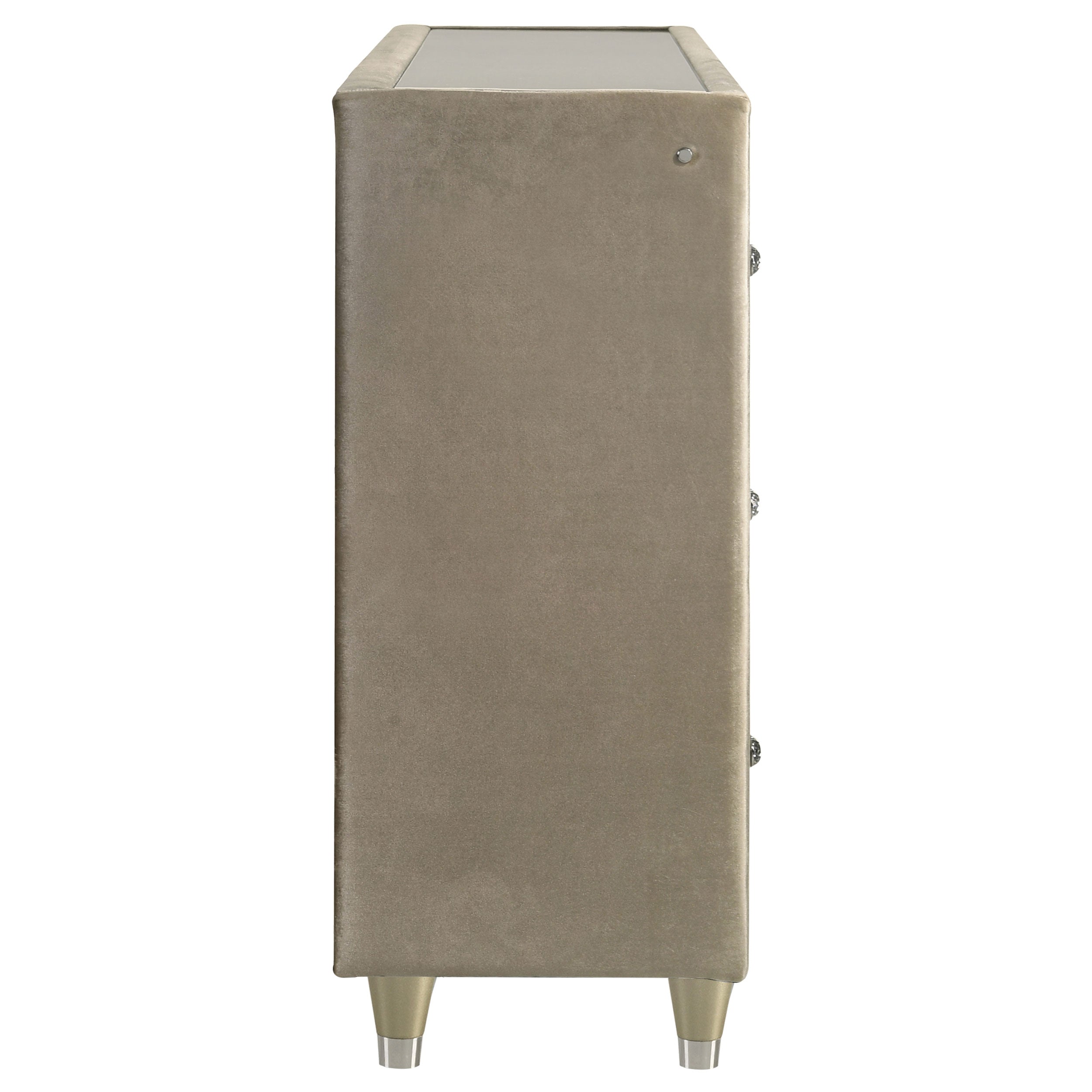 Lorient LED Dresser with Flame Visualizer - Romeo & Juliet Furniture (Warren,MI)