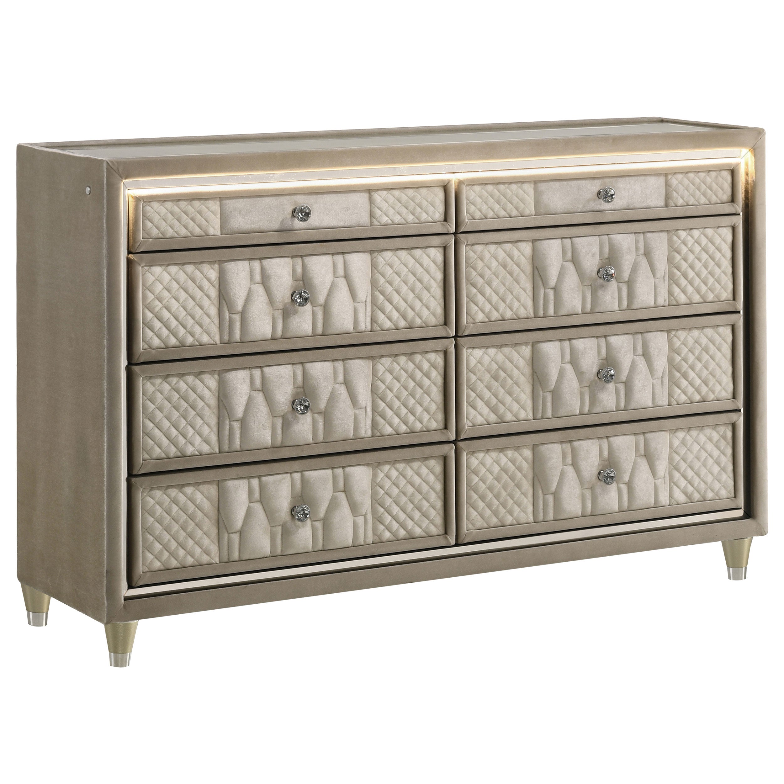Lorient LED Dresser - Romeo & Juliet Furniture (Warren,MI)