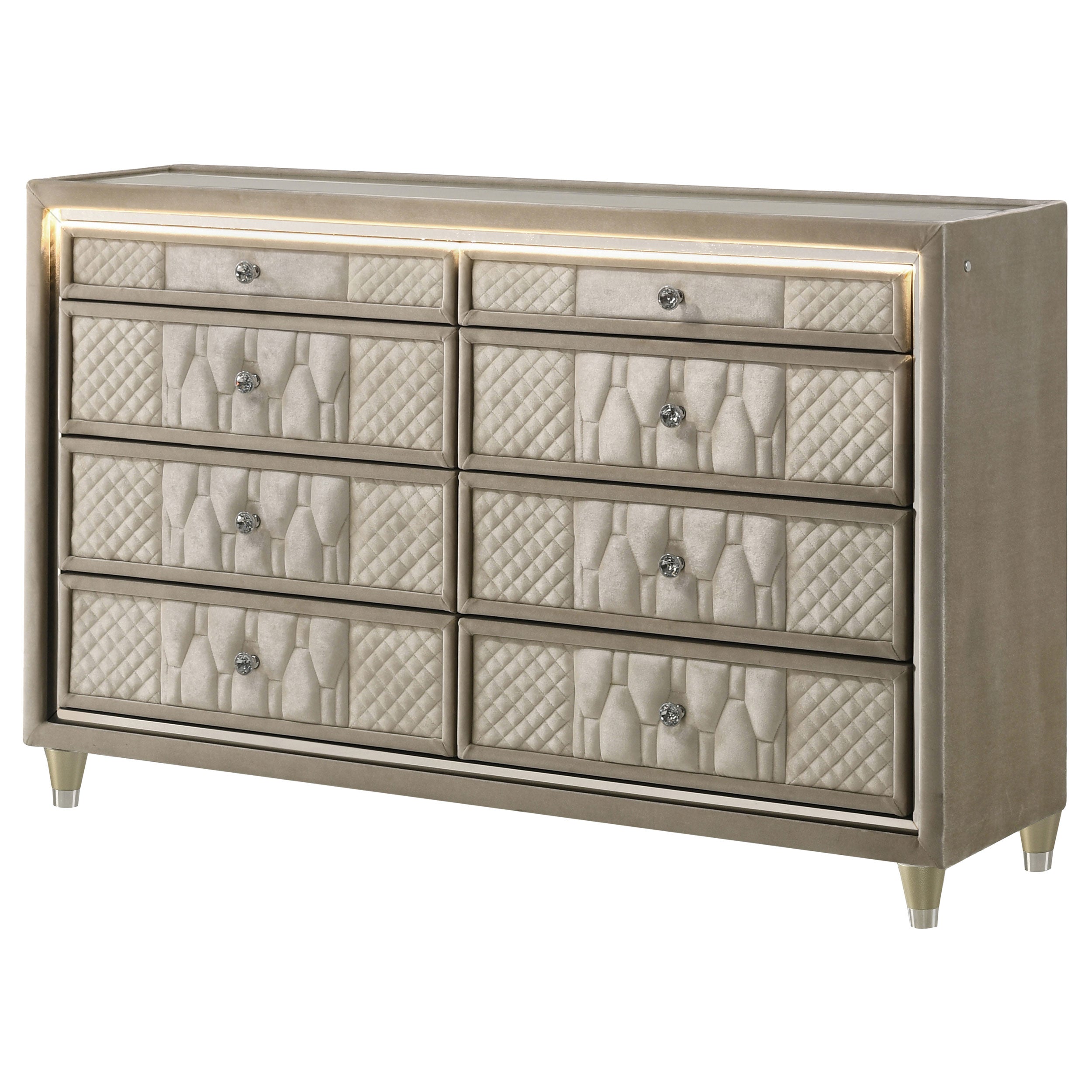 Lorient LED Dresser - Romeo & Juliet Furniture (Warren,MI)