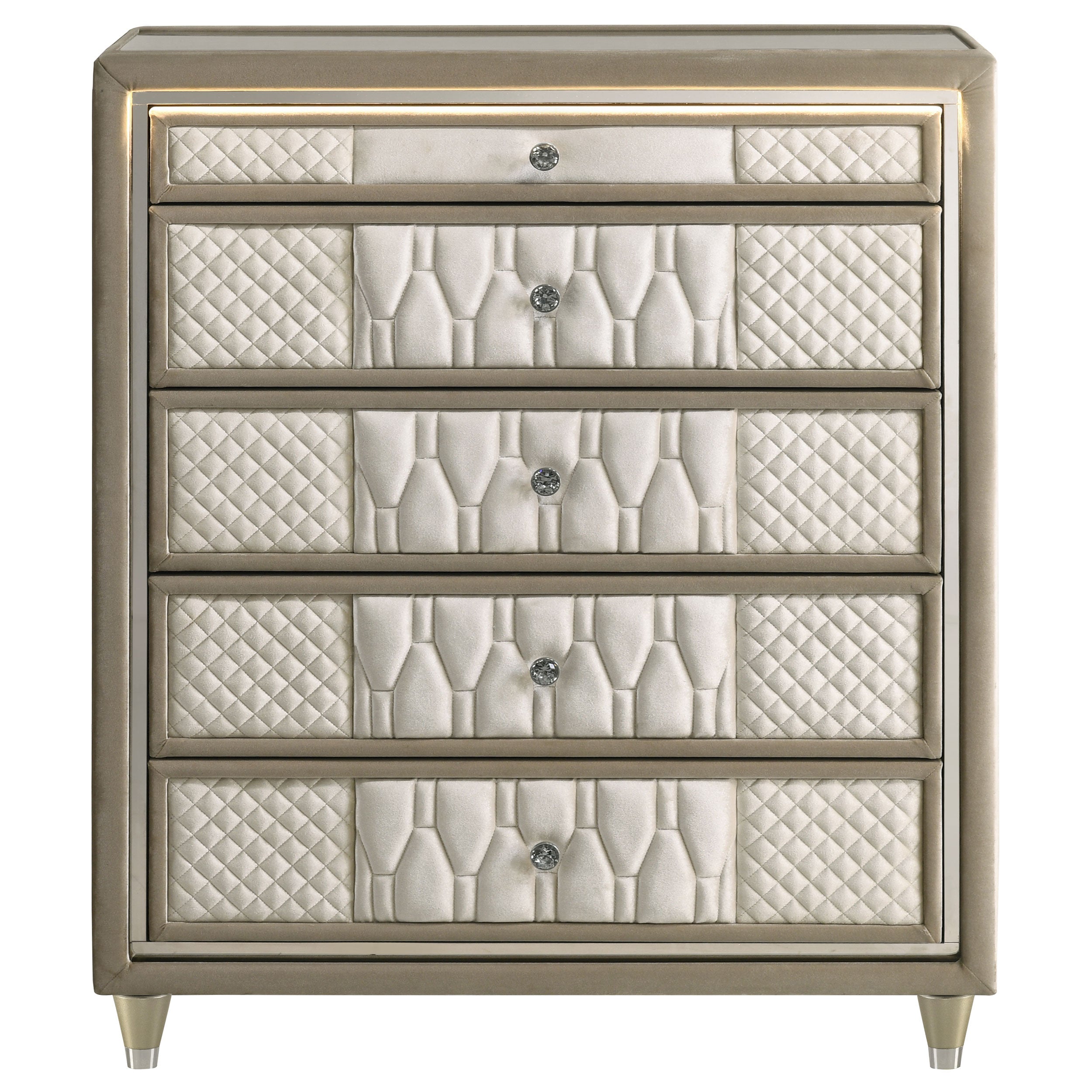 Lorient Chest of Drawers with LED Lighting - Romeo & Juliet Furniture (Warren,MI)