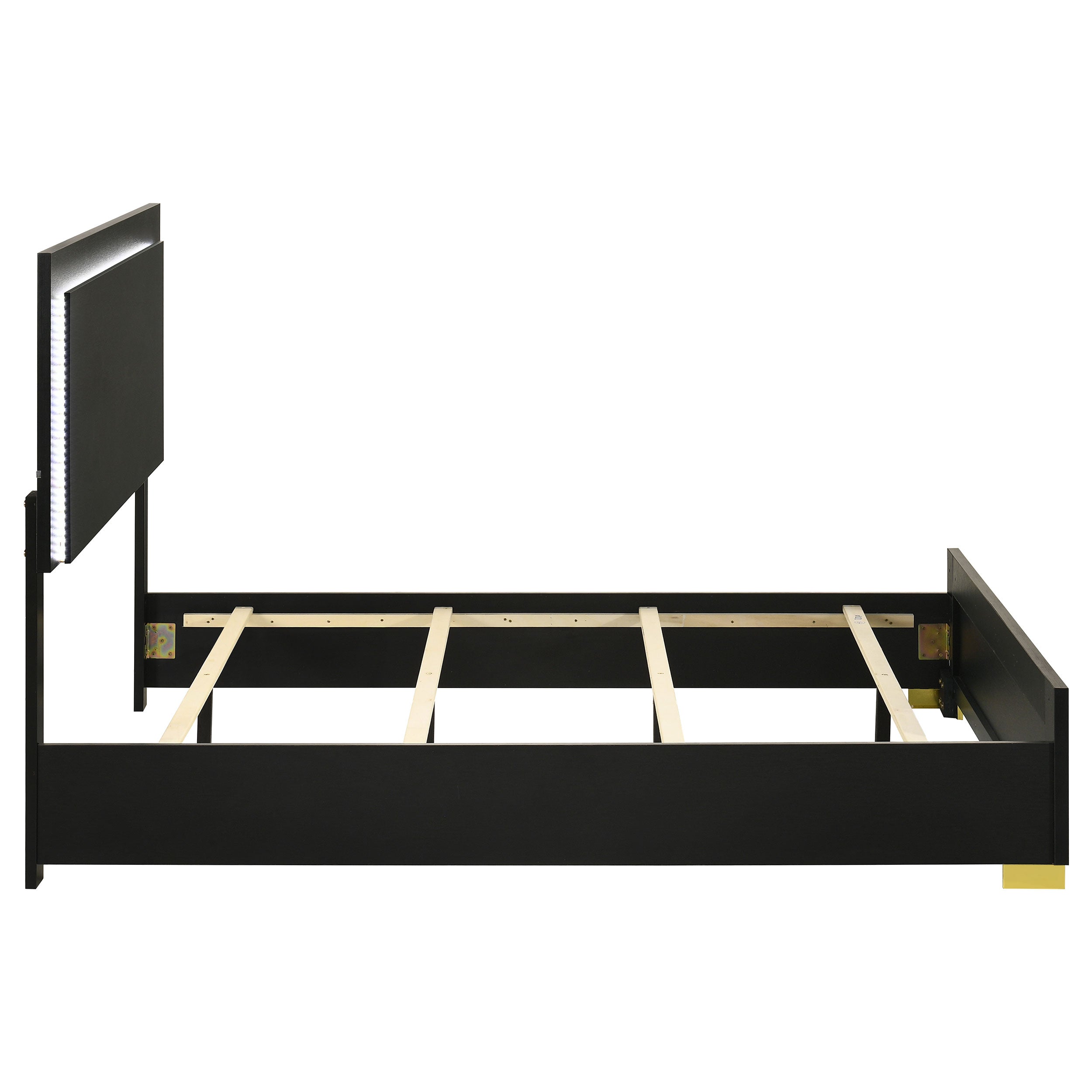 Marceline Panel Bed with LED Lighting - Romeo & Juliet Furniture (Warren,MI)