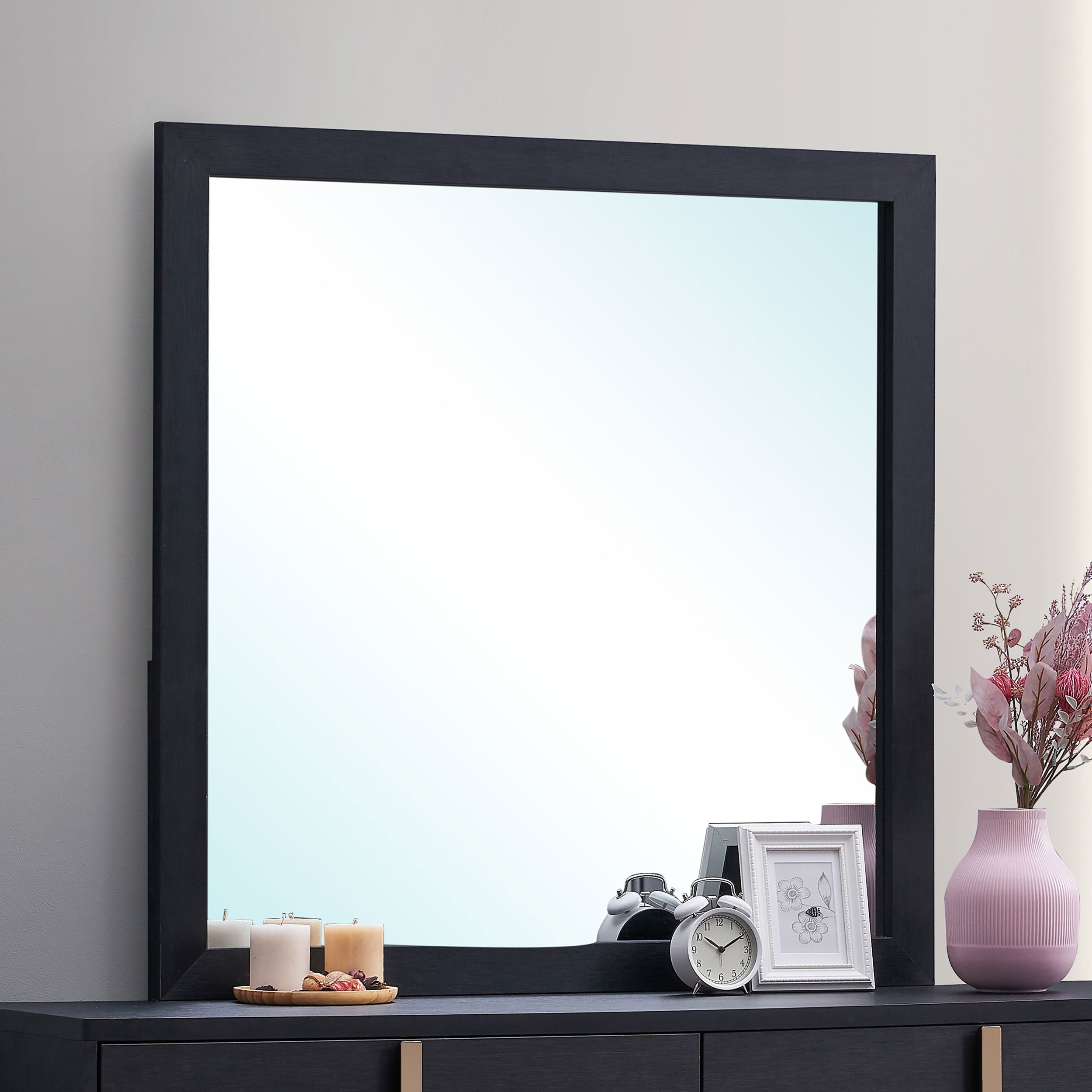 Marceline Dresser Mirror Black - Romeo & Juliet Furniture (Warren,MI)