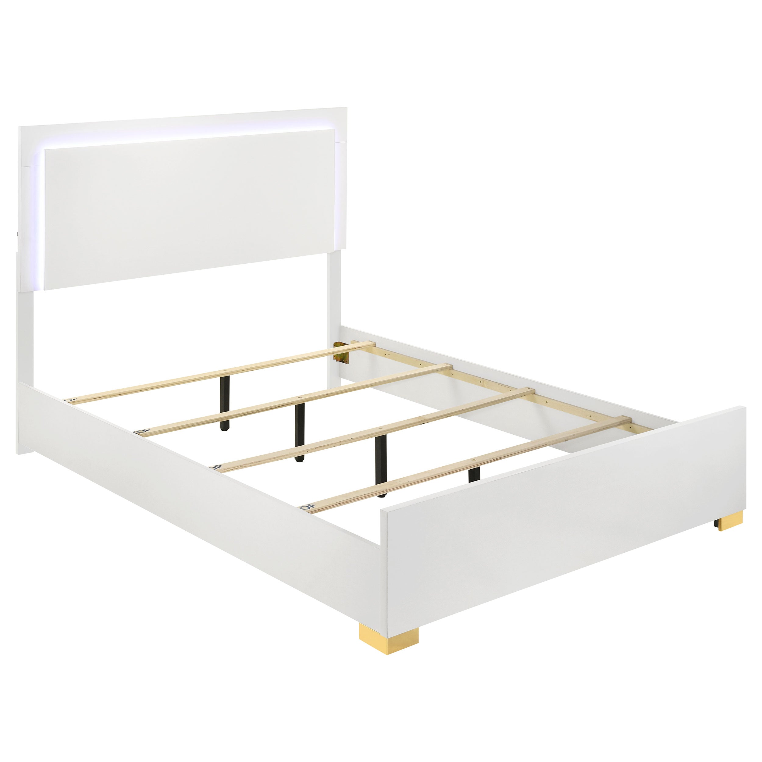 Marceline Panel Bed with LED Lighting
