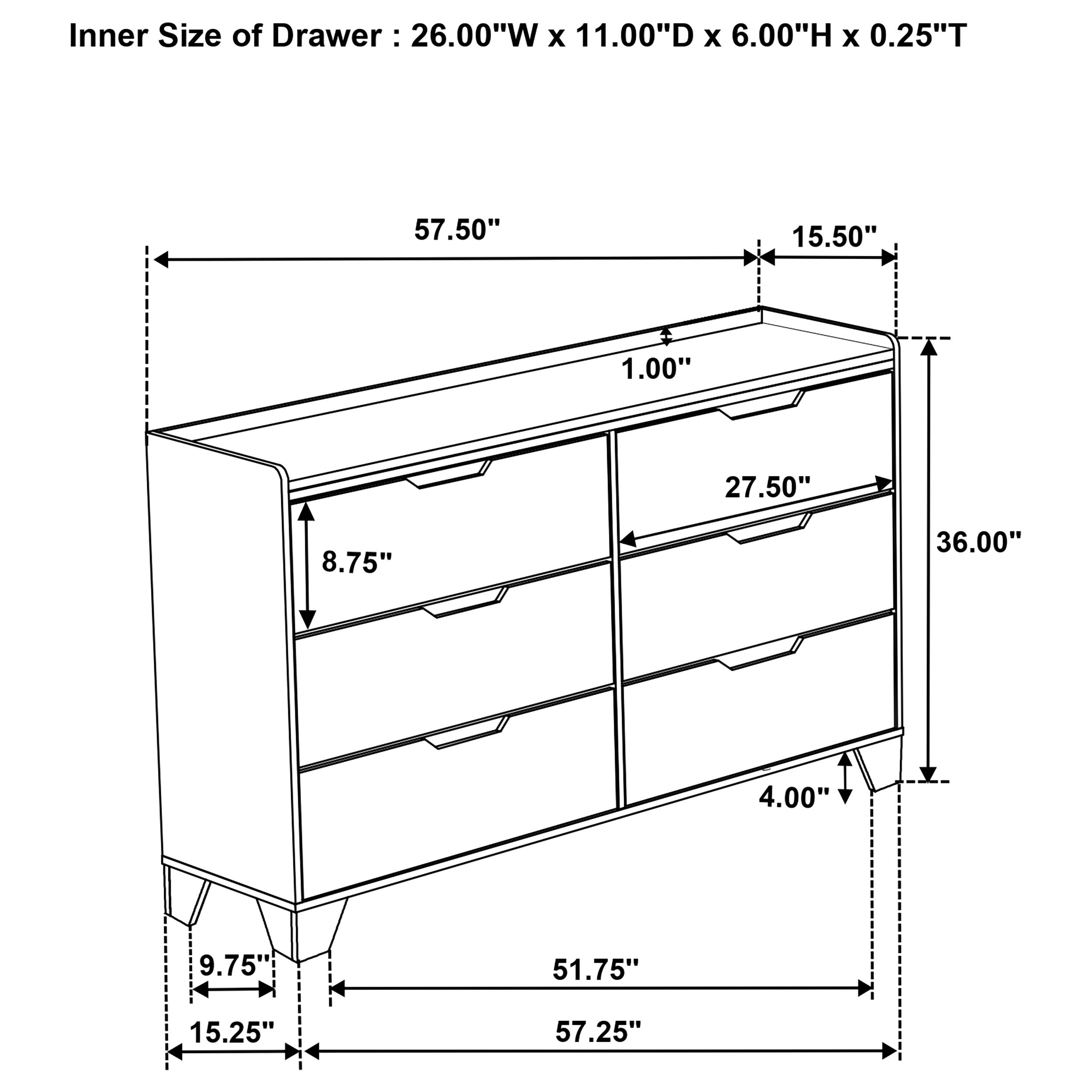 Henderson Dresser - Romeo & Juliet Furniture (Warren,MI)