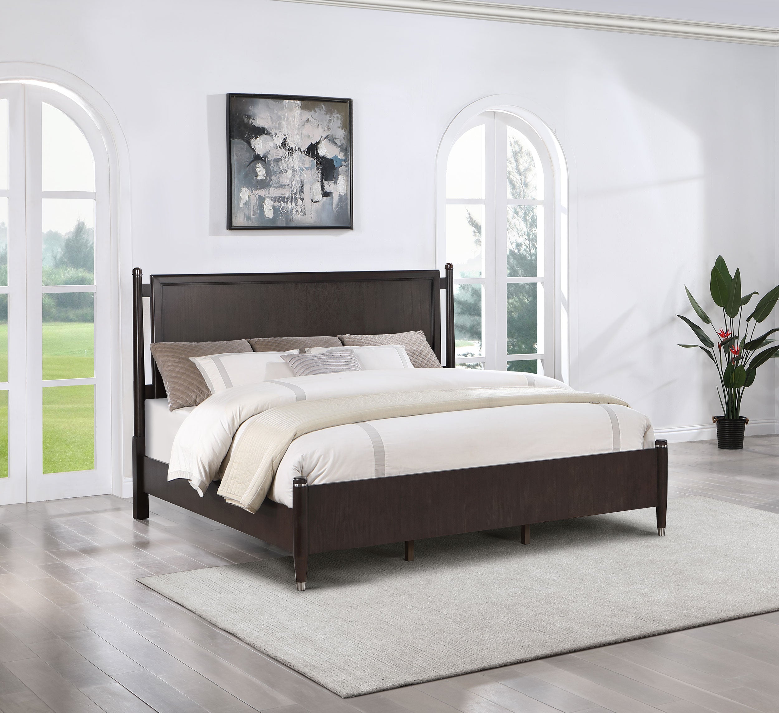 Emberlyn Four-Poster Panel Bed - Romeo & Juliet Furniture (Warren,MI)