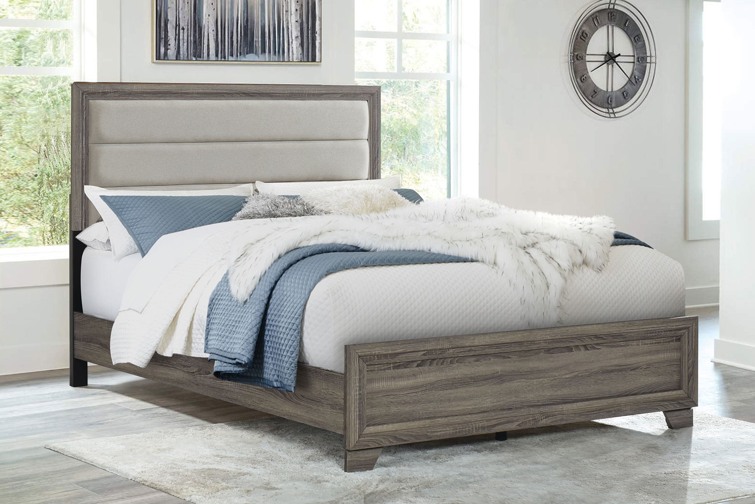 Wright Panel Bed - Romeo & Juliet Furniture (Warren,MI)
