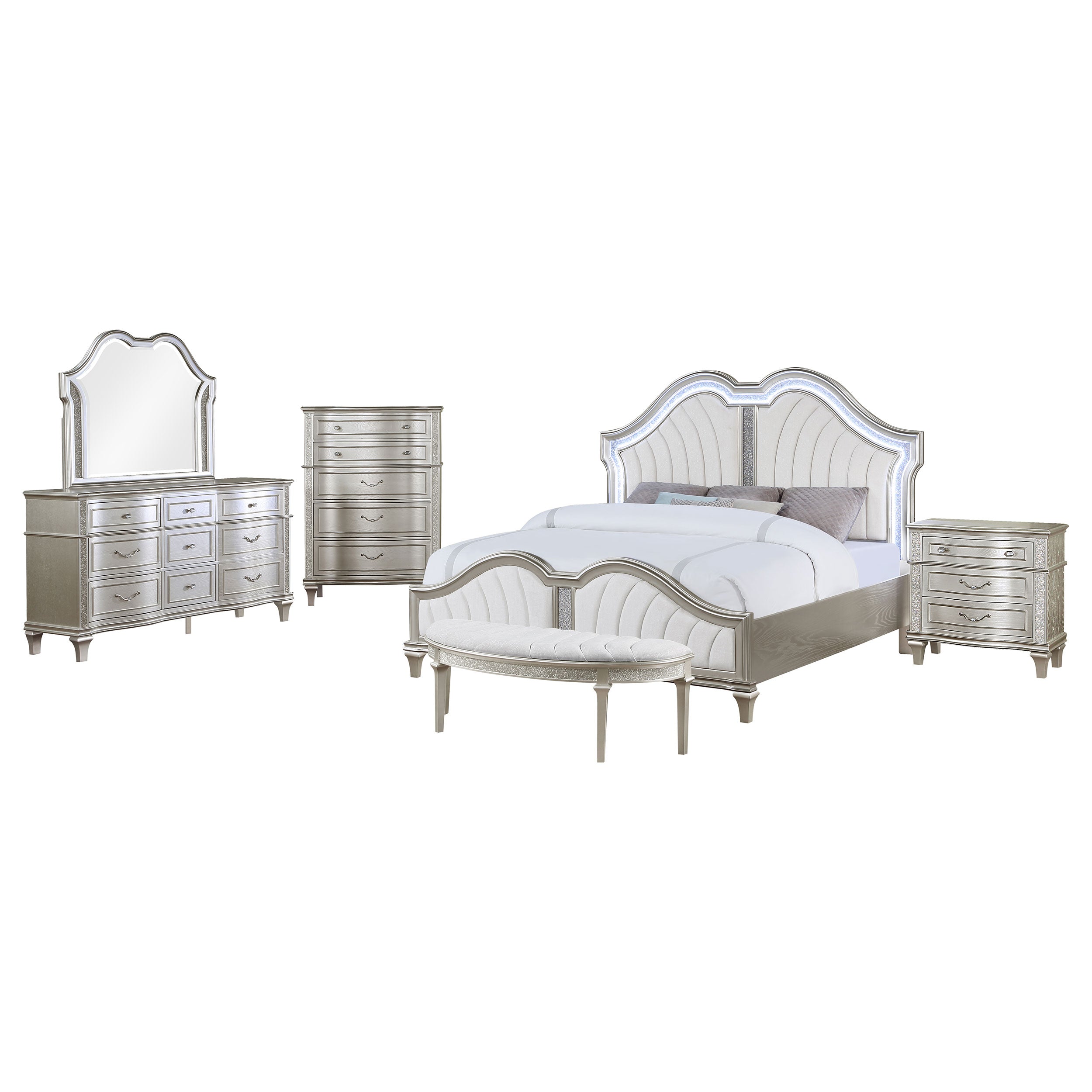 Evangeline Bedroom Set - Romeo & Juliet Furniture (Warren,MI)
