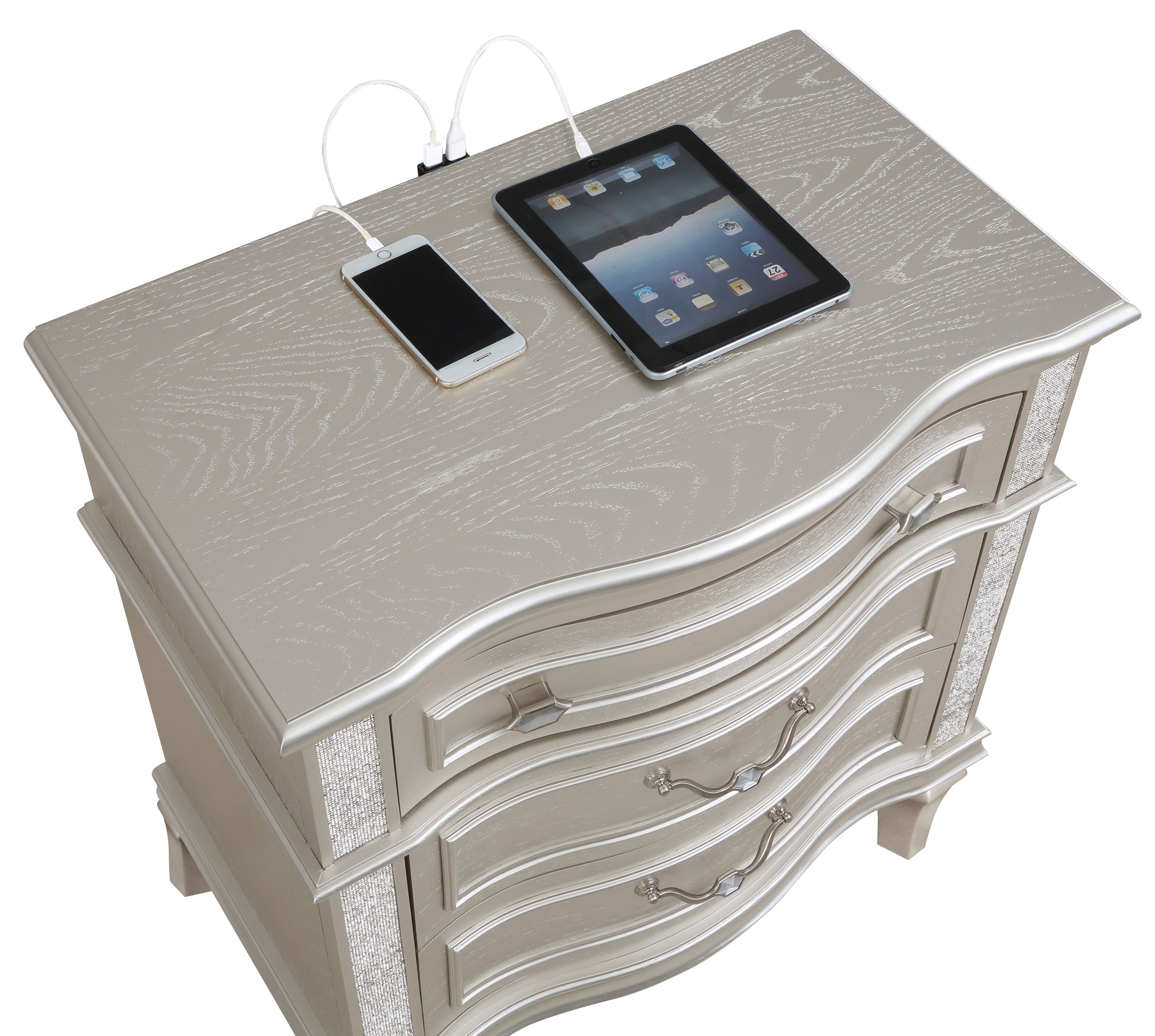 Evangeline Nightstand - Romeo & Juliet Furniture (Warren,MI)