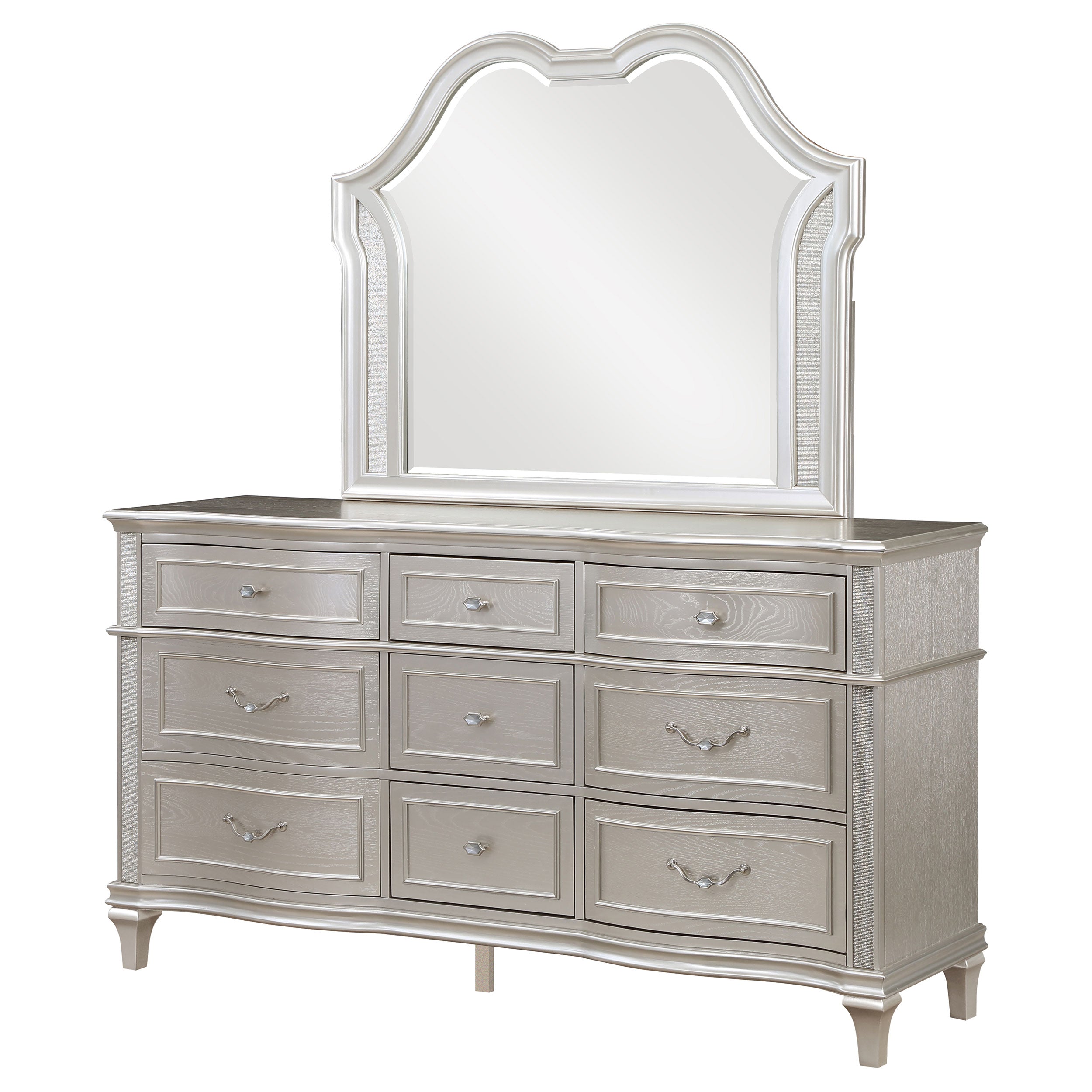 Evangeline Dresser with Mirror - Romeo & Juliet Furniture (Warren,MI)