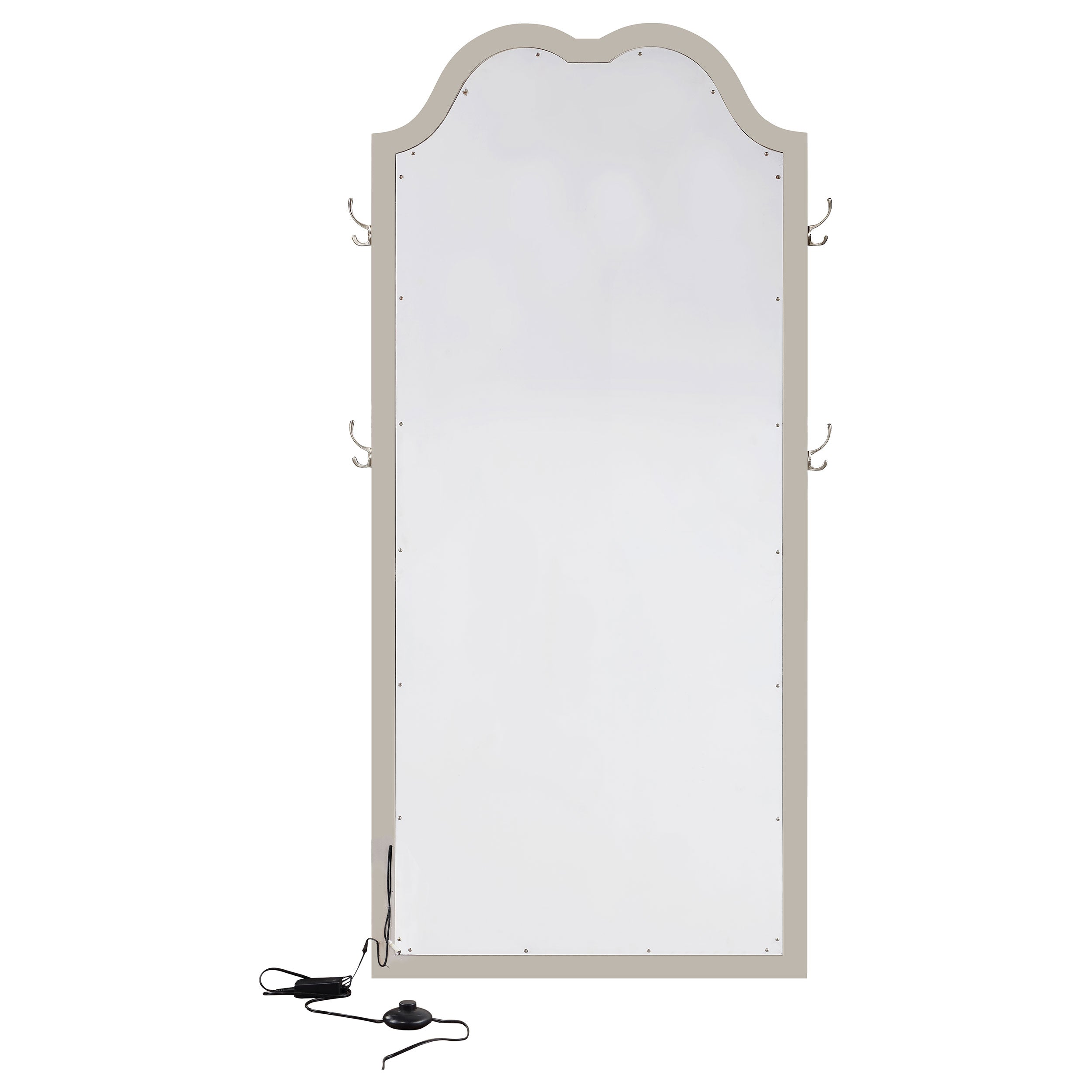 Evangeline Floor Mirror with LED Lighting - Romeo & Juliet Furniture (Warren,MI)
