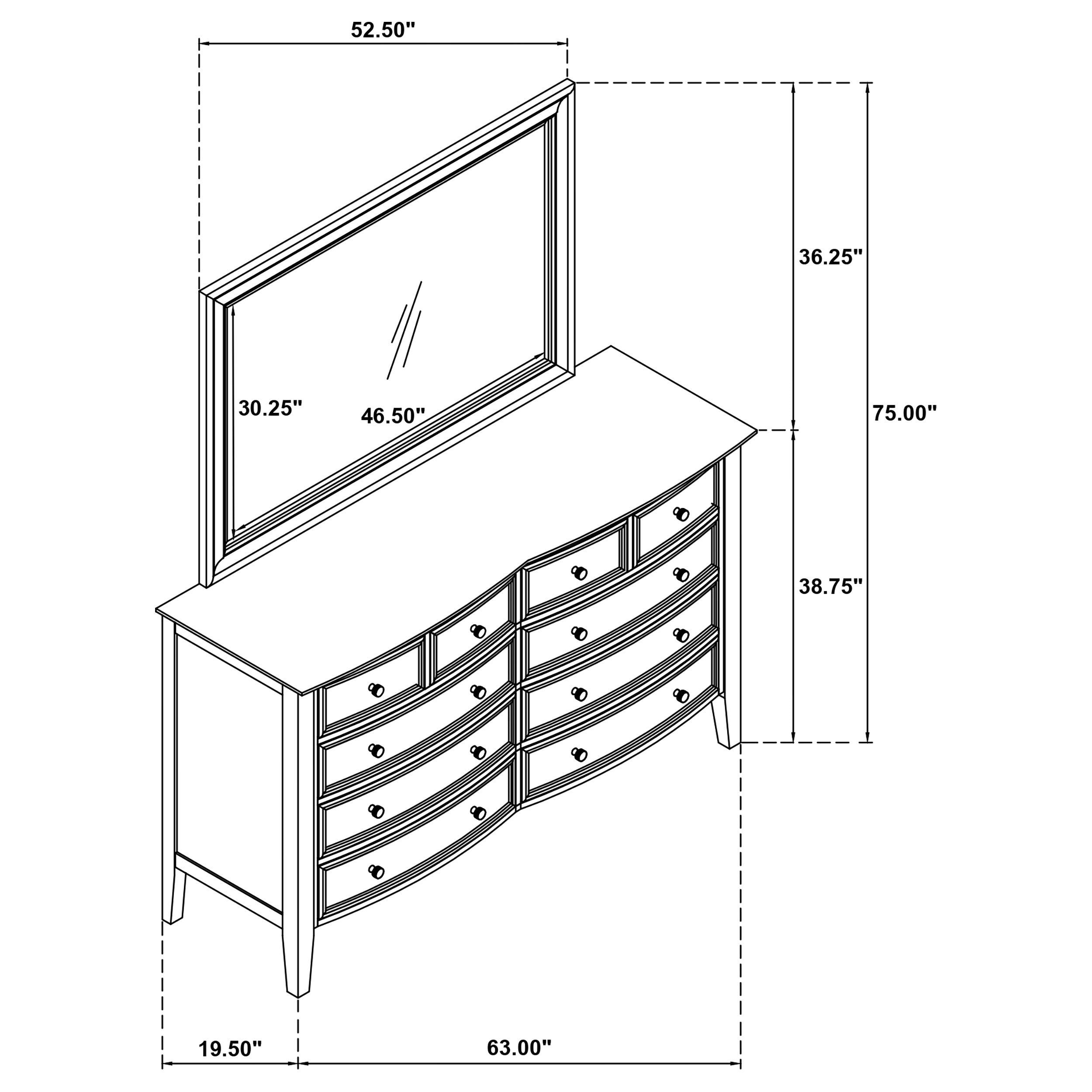 Bexhill Dresser with Mirror