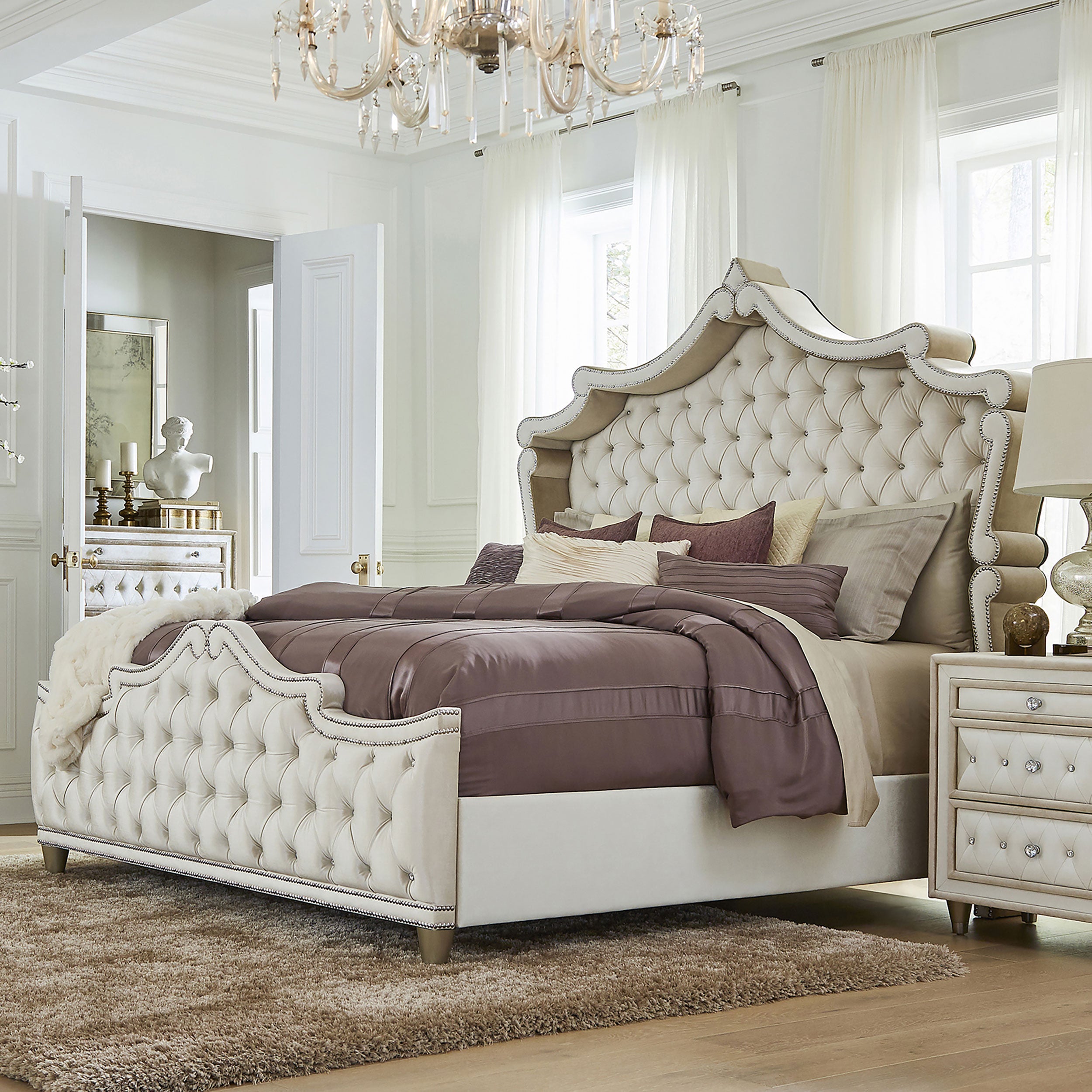 Antonella Panel Bed - Romeo & Juliet Furniture (Warren,MI)