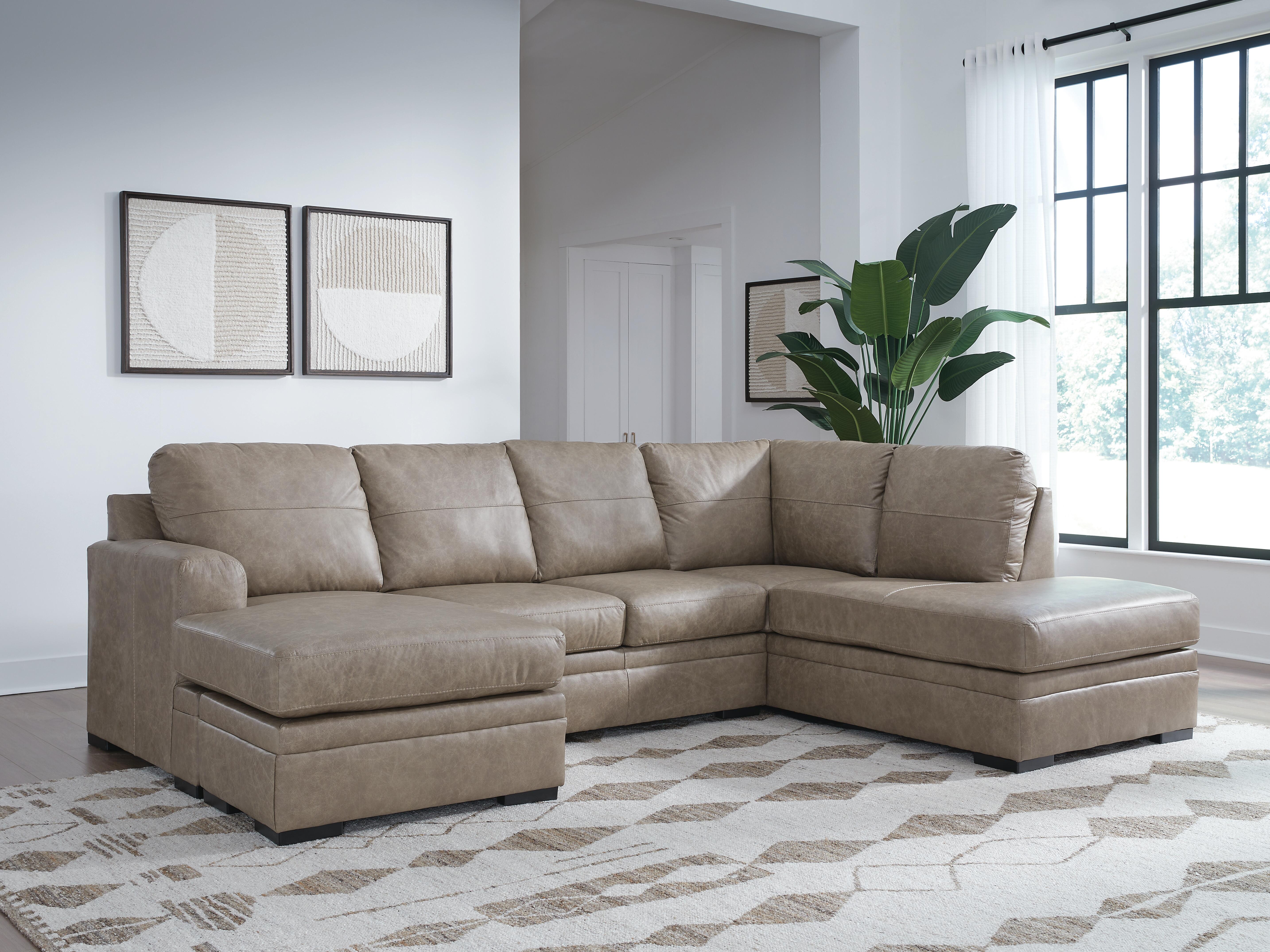 Amuleto Sectional with Chaise - Romeo & Juliet Furniture (Warren,MI)