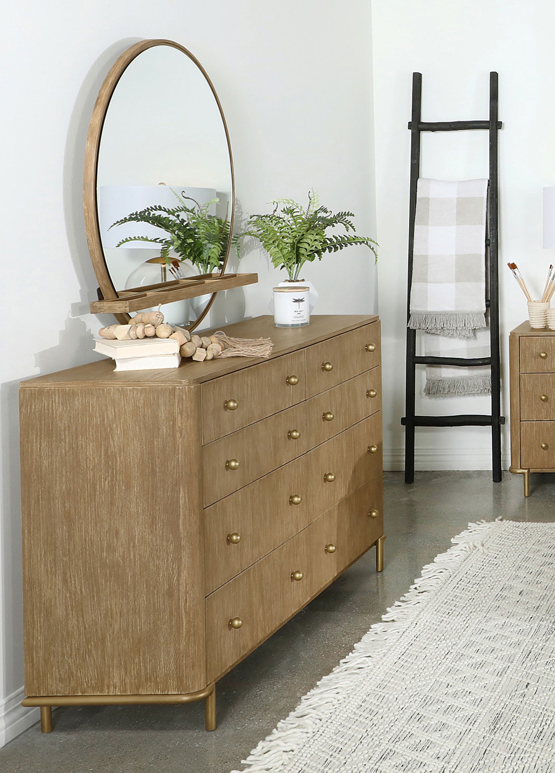 Arini Dresser with Mirror - Romeo & Juliet Furniture (Warren,MI)