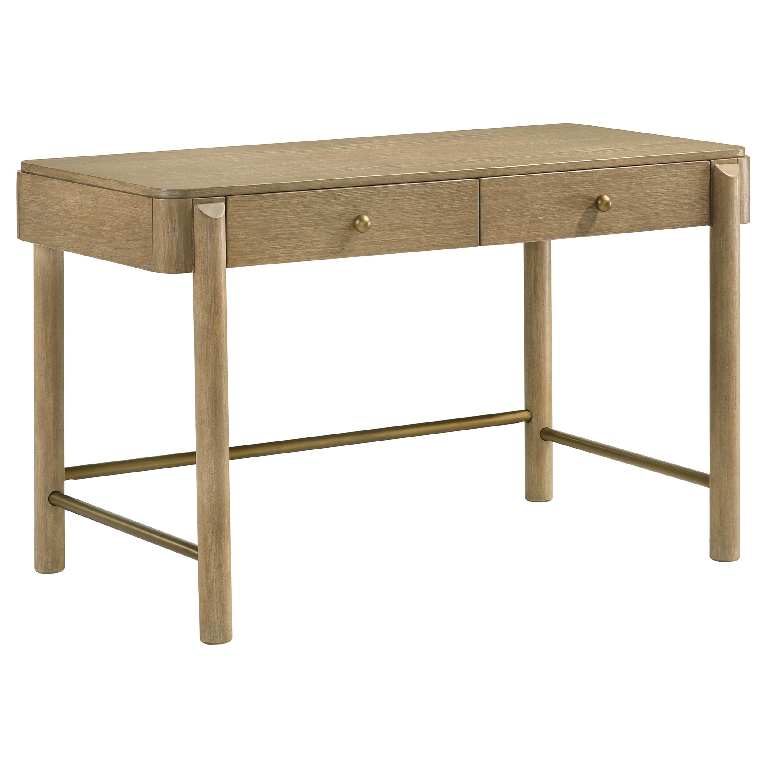 Arini Makeup Vanity Table with Wall Mirror - Romeo & Juliet Furniture (Warren,MI)
